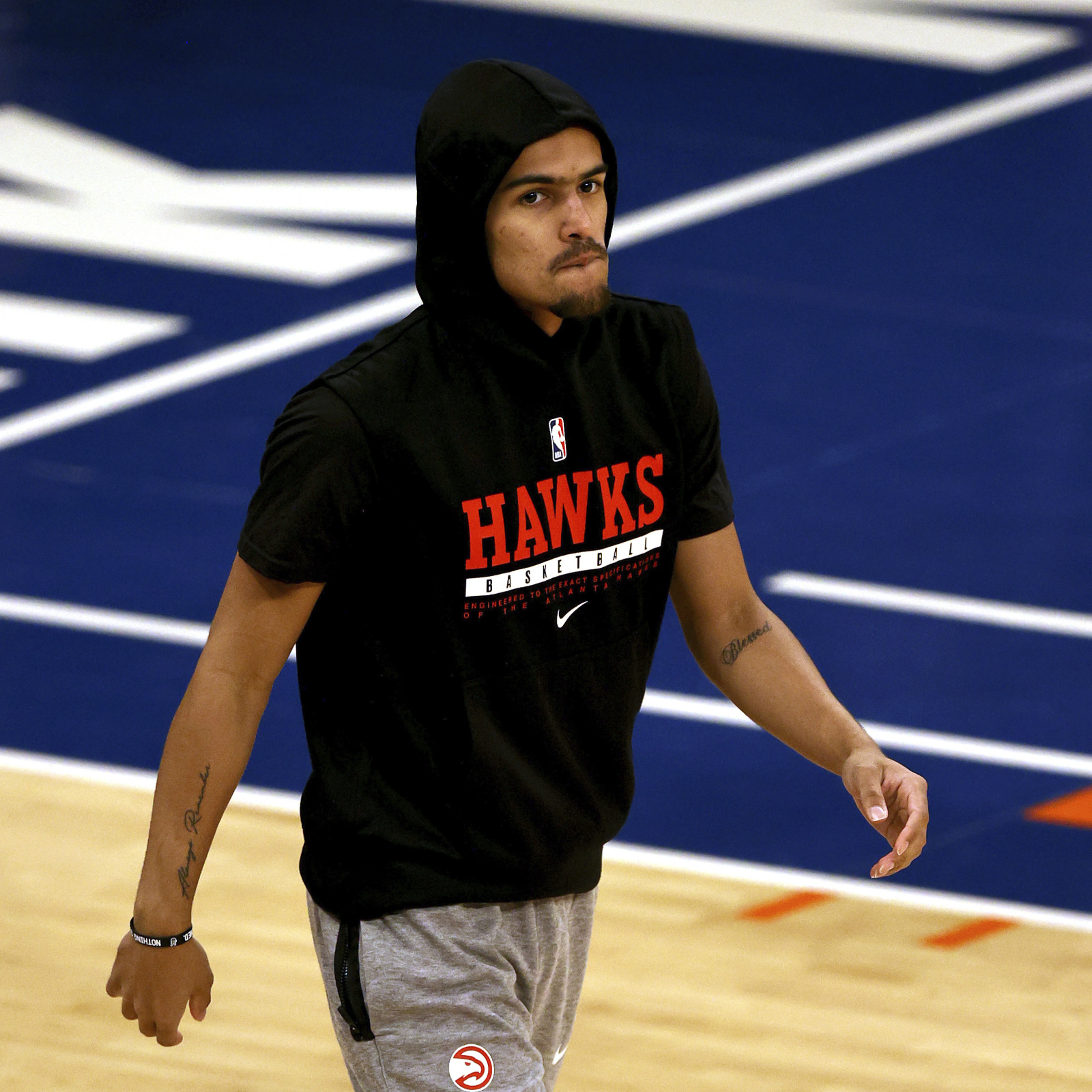 Who spat on Trae Young at a New York Knicks game?