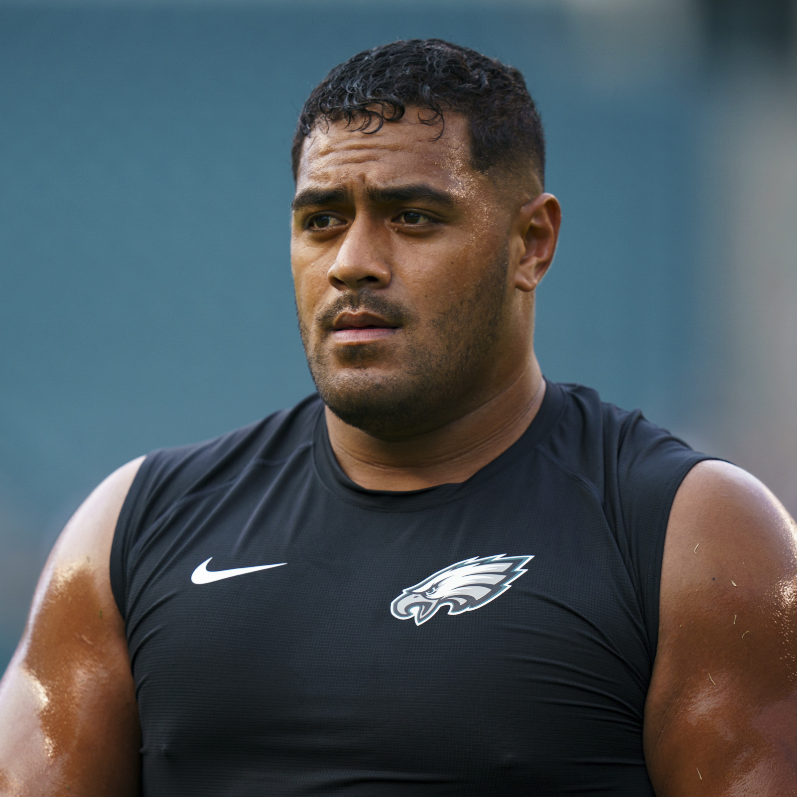 Jordan Mailata in tears as he exited MetLife. Photo via: @monica_herndon of  The Inquirer : r/eagles