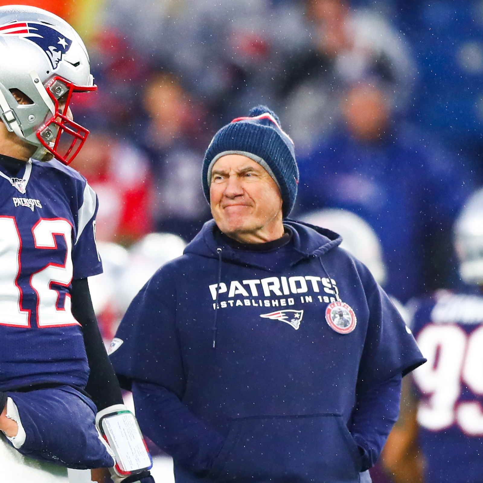 Bill Belichick said working with Tom Brady on set of NFL 100 All-Time Team  was 'awesome'