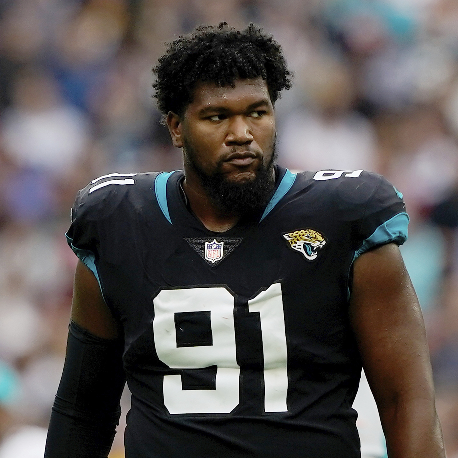 Jacksonville Jaguars defensive end Dawuane Smoot (91) and