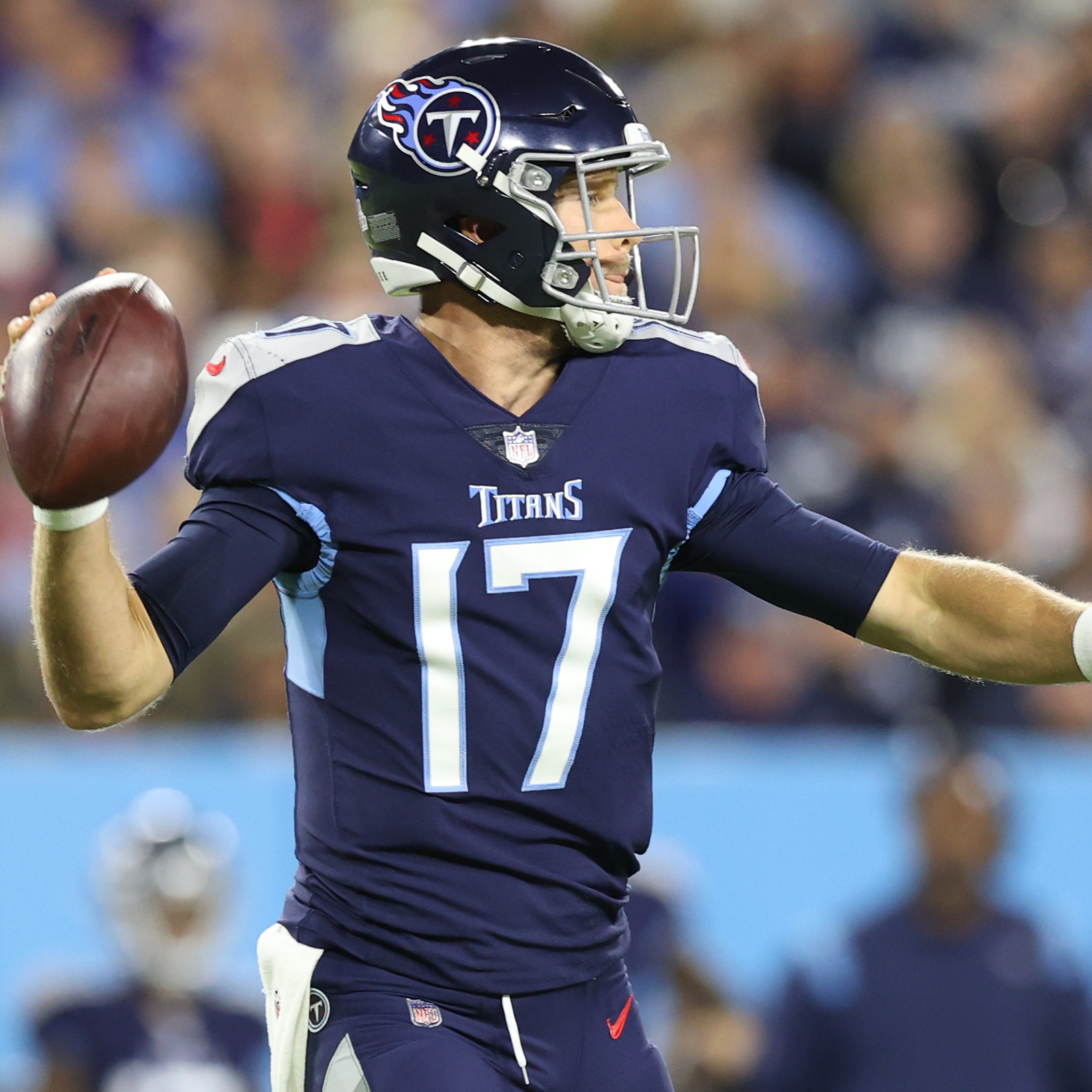 Titans' Ryan Tannehill in Walking Boot After Suffering Ankle