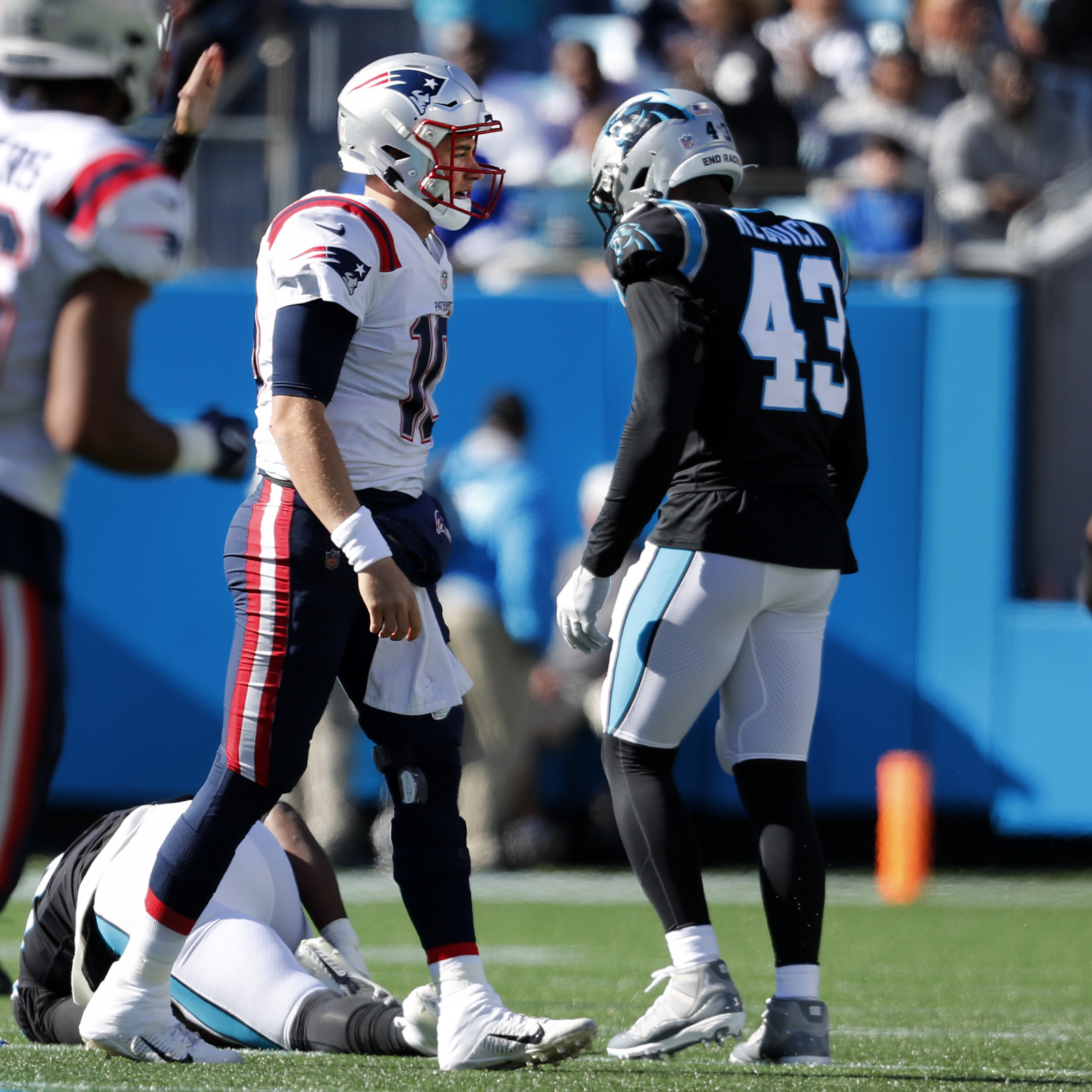 Patriots QB Mac Jones says he wasn't trying to injure Panthers' Brian  Burns, just trying to 'make tackle' - ESPN