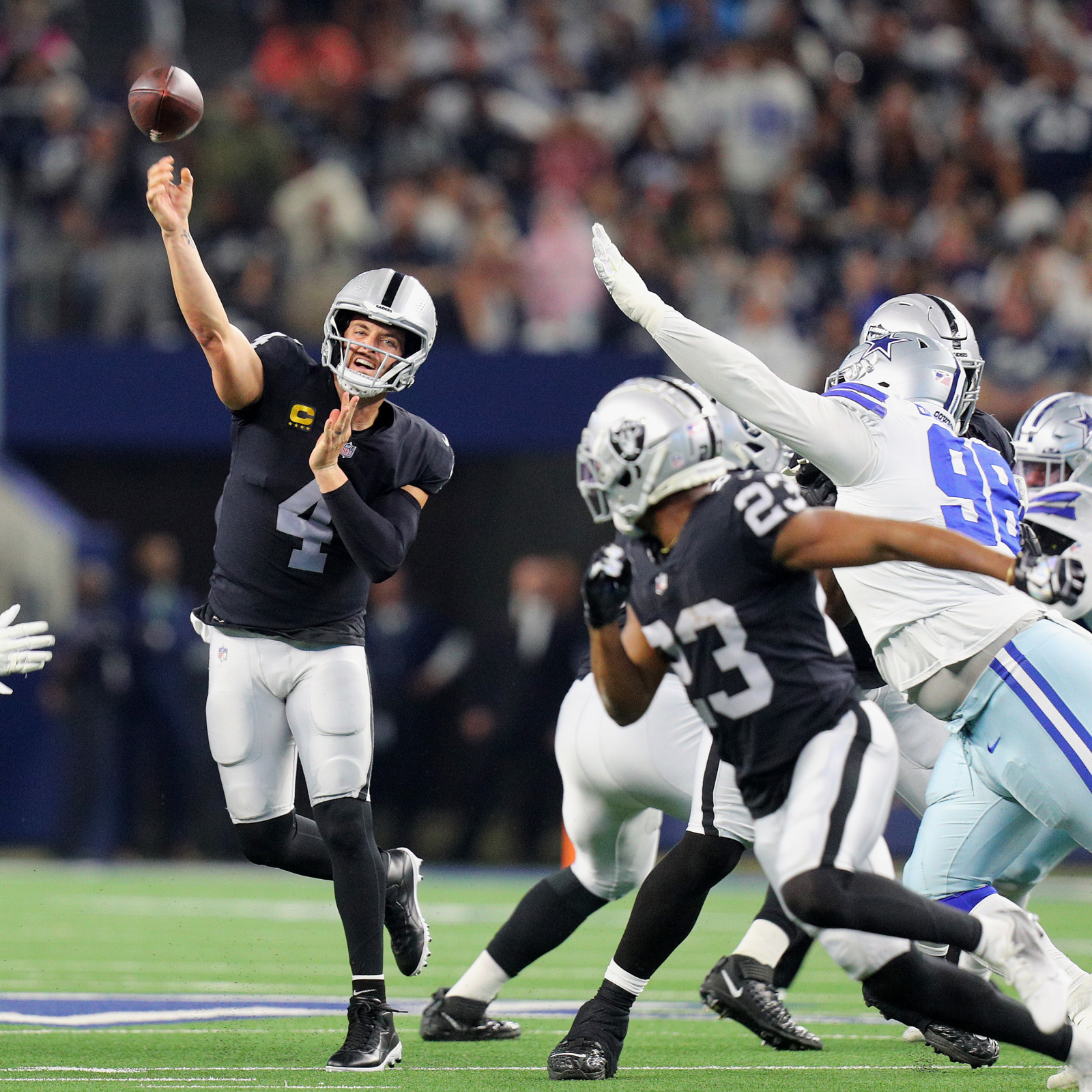 Raiders beat Cowboys 36-33 in OT on field goal after penalty