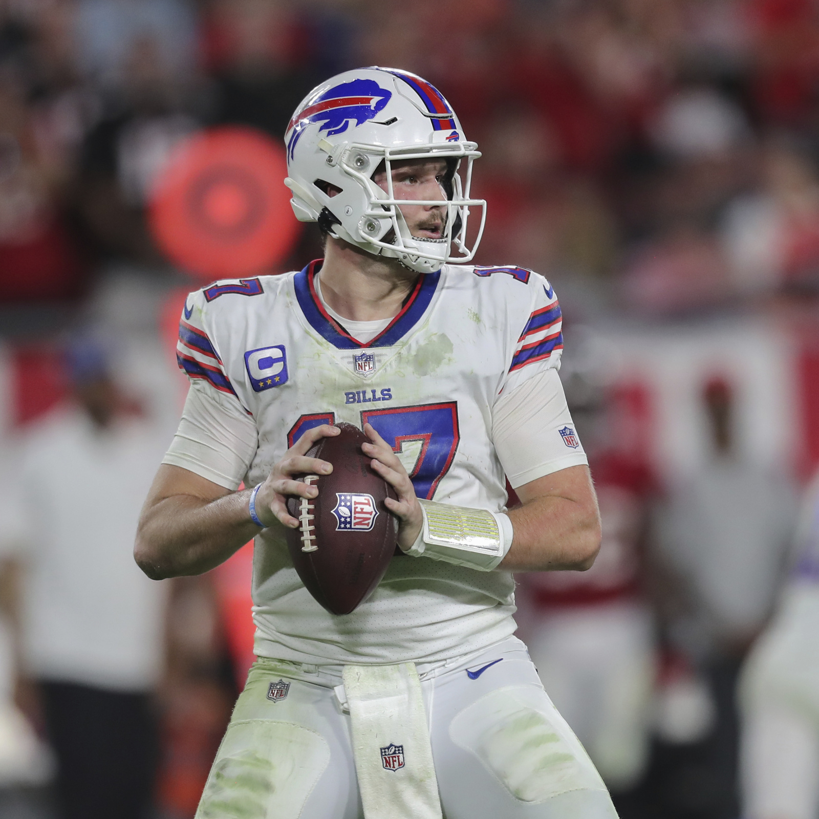 Bills QB Allen intent on playing despite sprained left foot