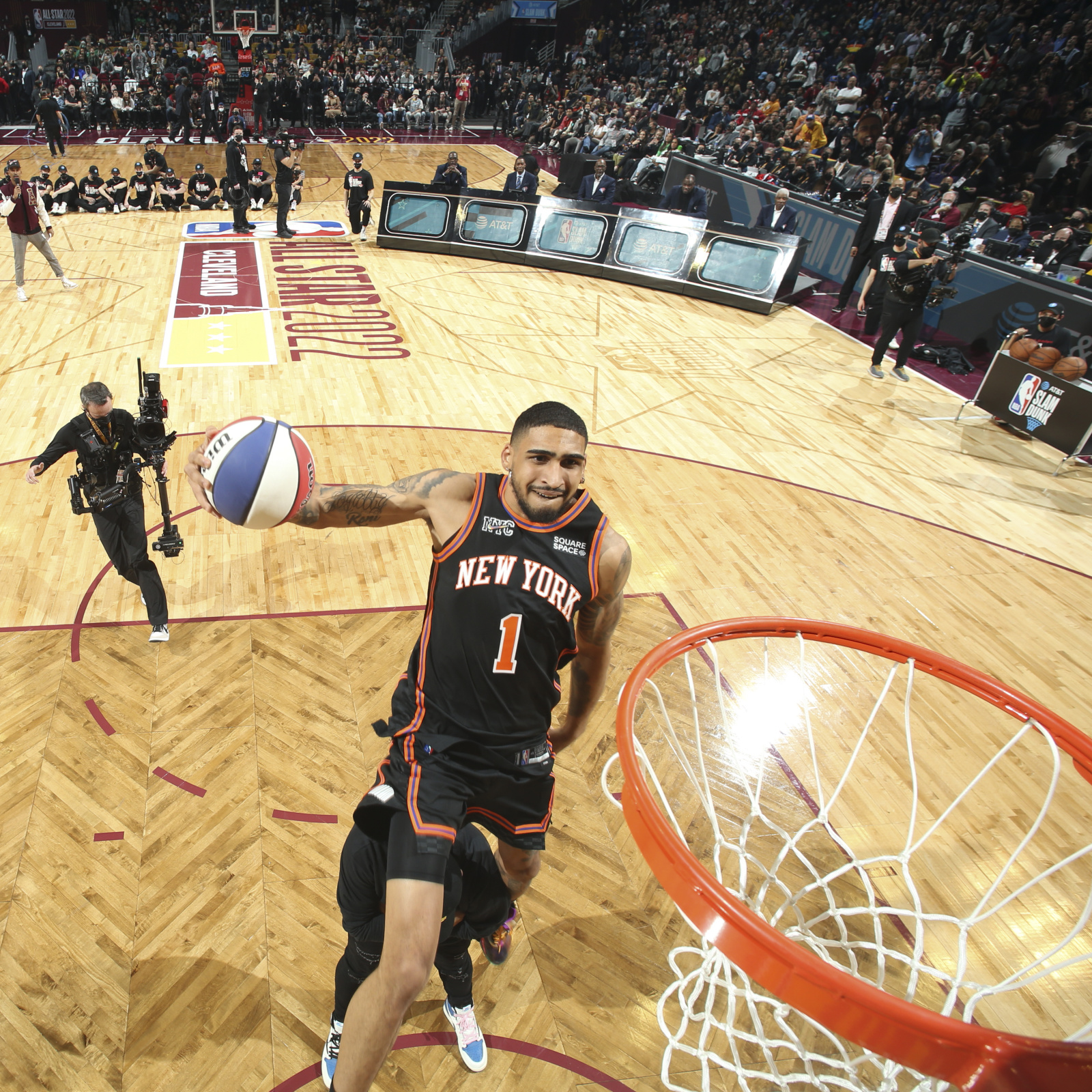 Knicks' Obi Toppin's jam not enough in NBA Slam Dunk contest