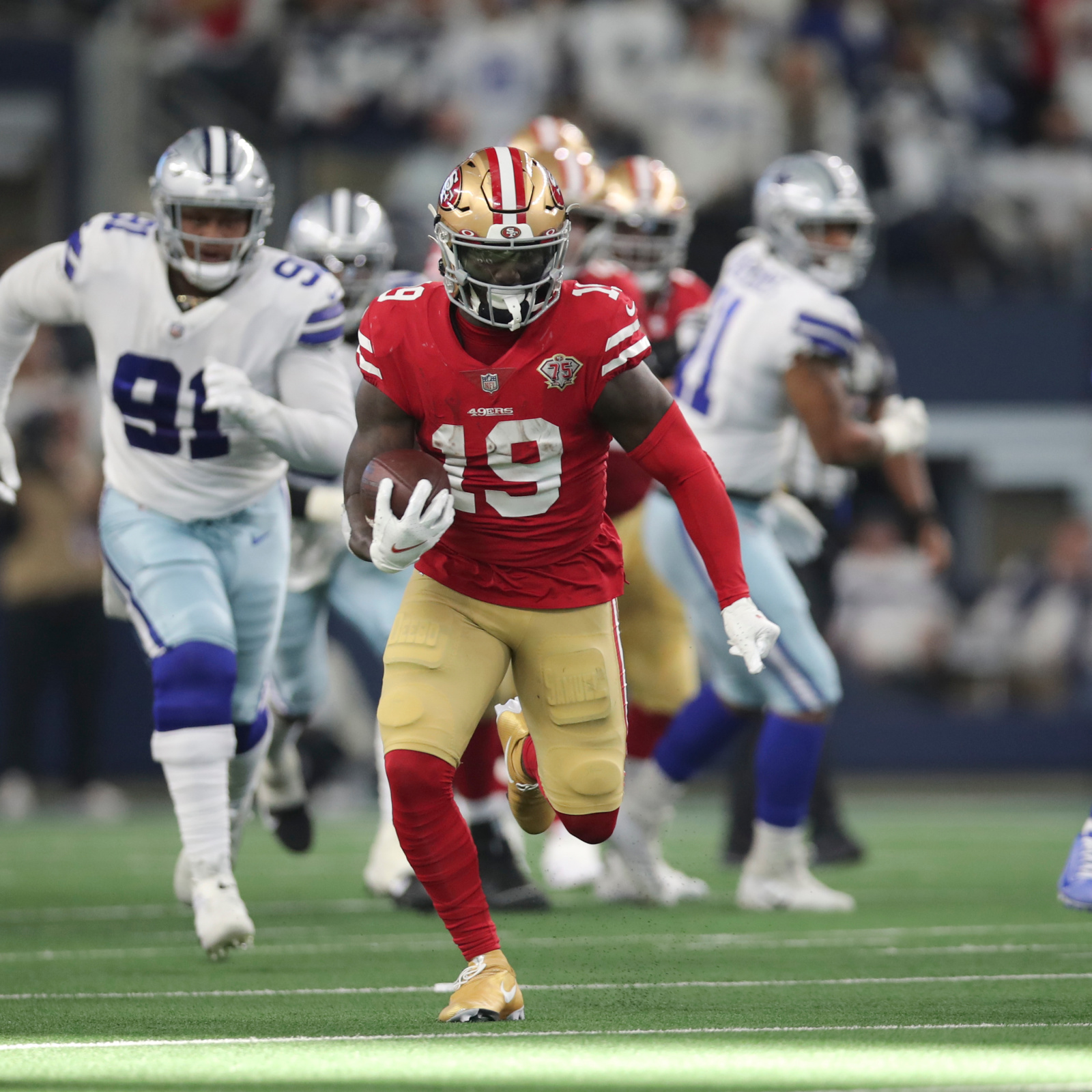 Michael Gehlken on X: The most recently liked Twitter posts from Niners WR Deebo  Samuel's confirmed account are reports of his trade request and an image of  how he'd look in a