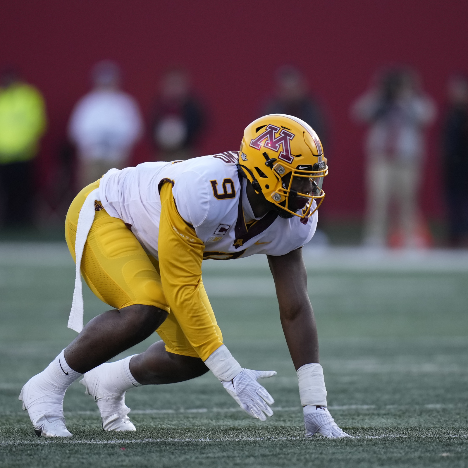 Football vs Bowling Green Sept 25 - Image 52: Esezi Otomewo, celebration -  University of Minnesota