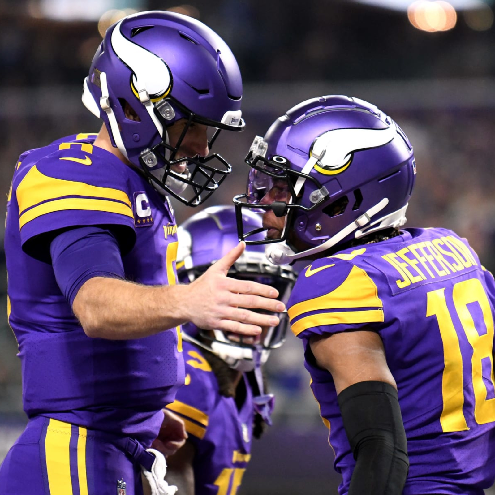 Justin Jefferson of the Minnesota Vikings catches a touchdown pass News  Photo - Getty Images