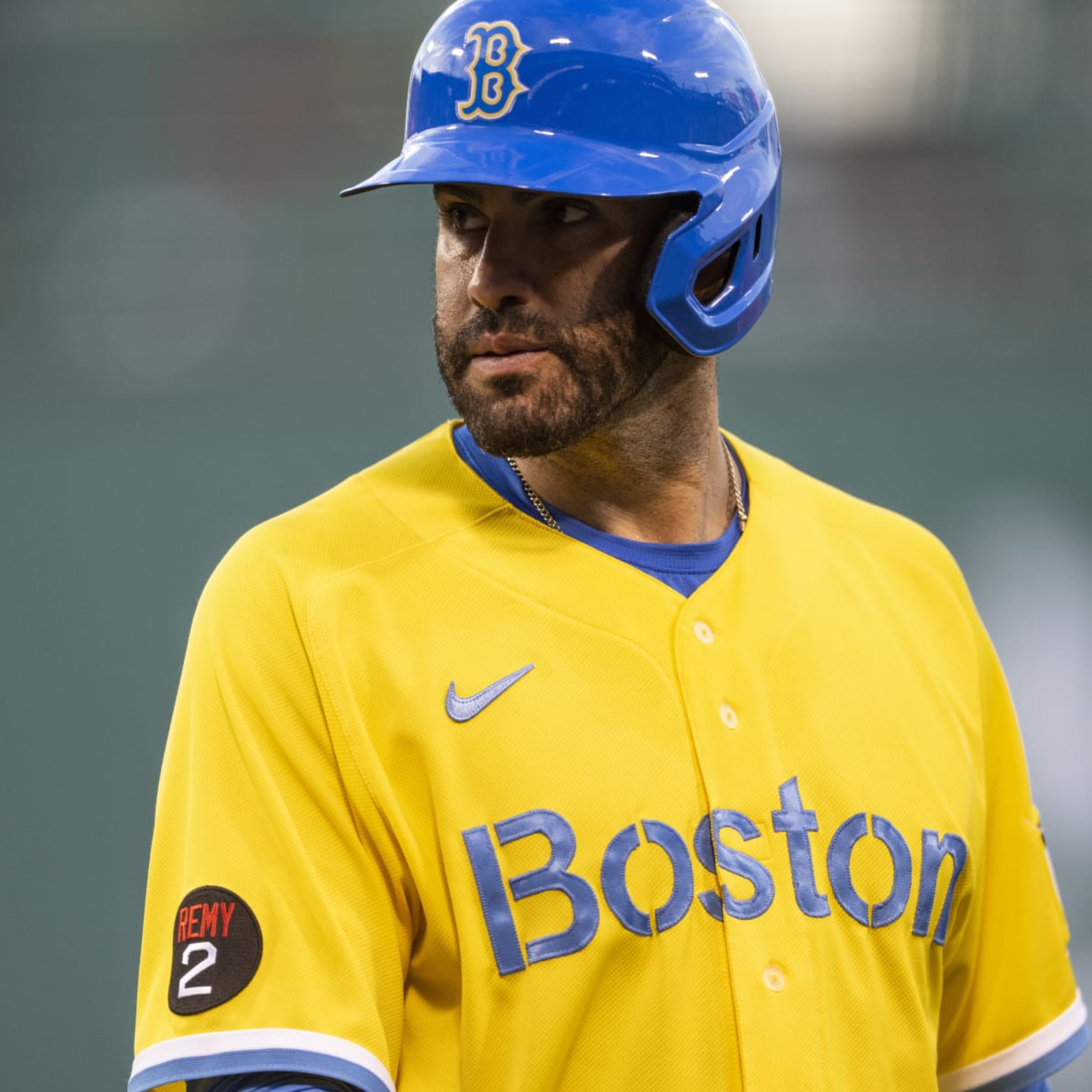 red sox blue and yellow jersey
