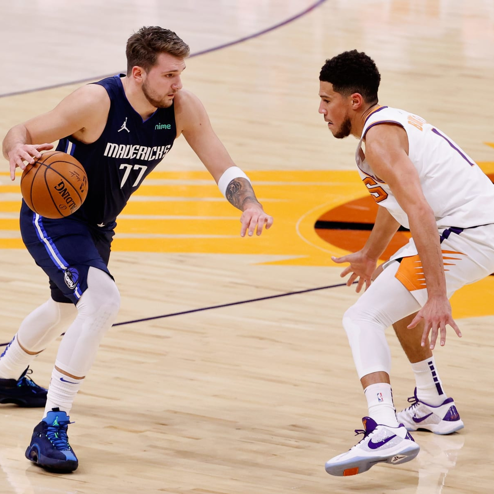 Luka Doncic leads Mavs over Suns 123-90 in Game 7 blowout