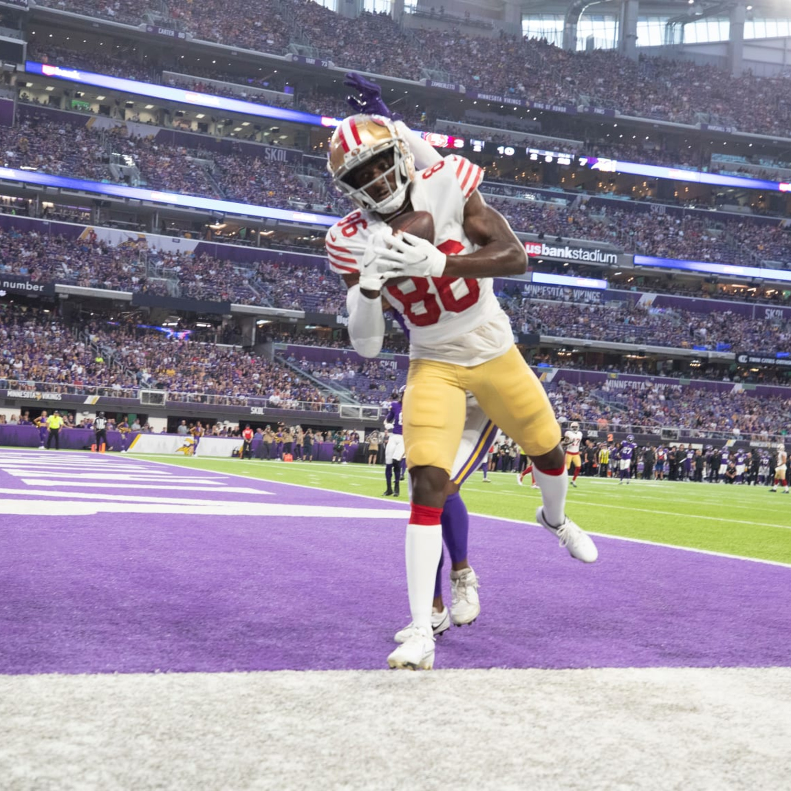 Trey Lance touchdown pass video: Watch 49ers QB find Danny Gray for 76-yard  touchdown in preseason opener - DraftKings Network