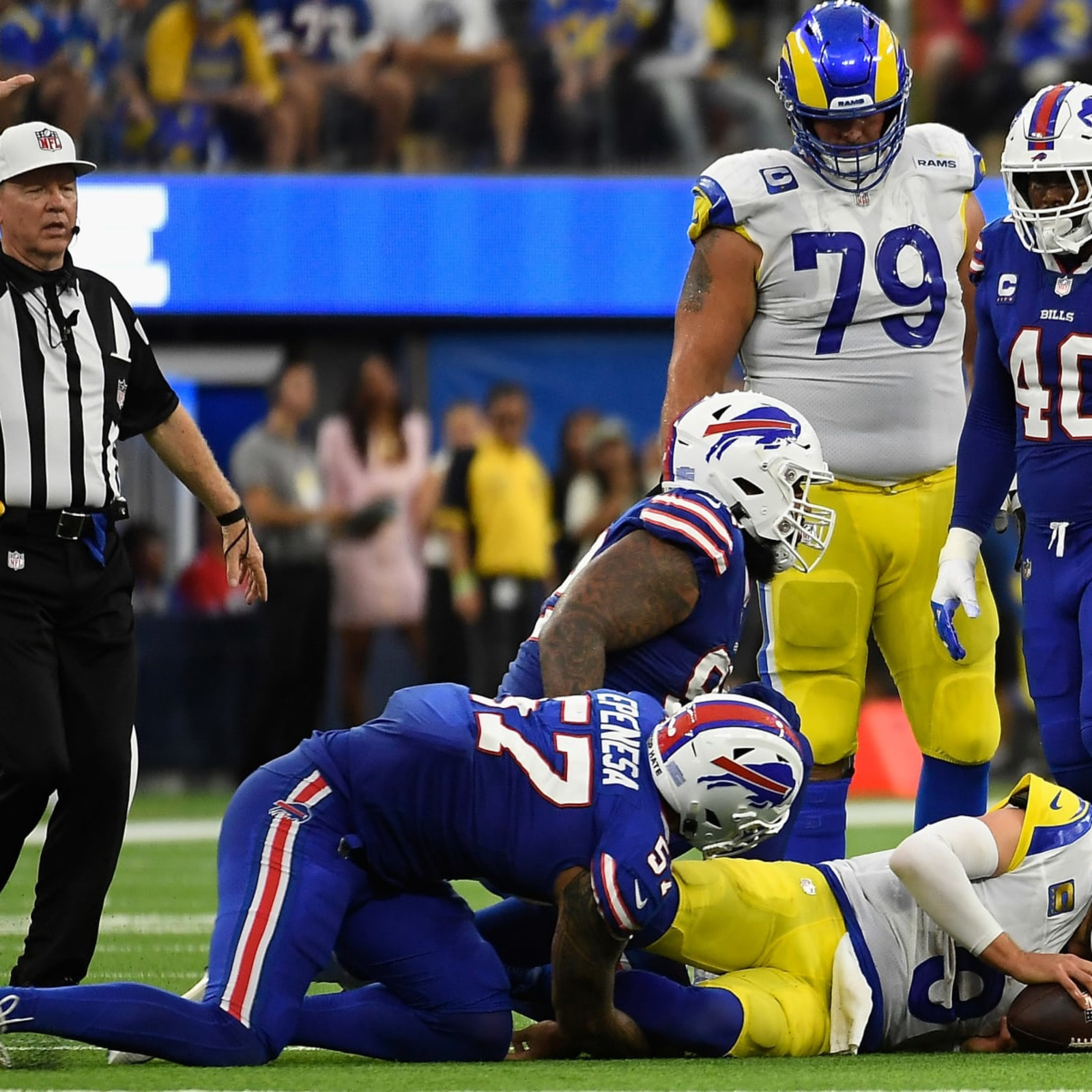 Bills revamped defensive line led by Von Miller obliterated Rams