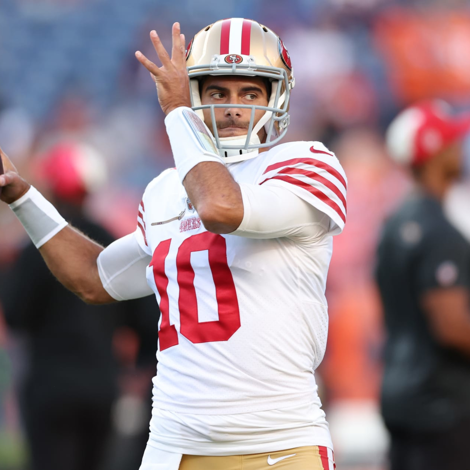 49ers' Jimmy Garoppolo goes full Orlovsky with self-safety