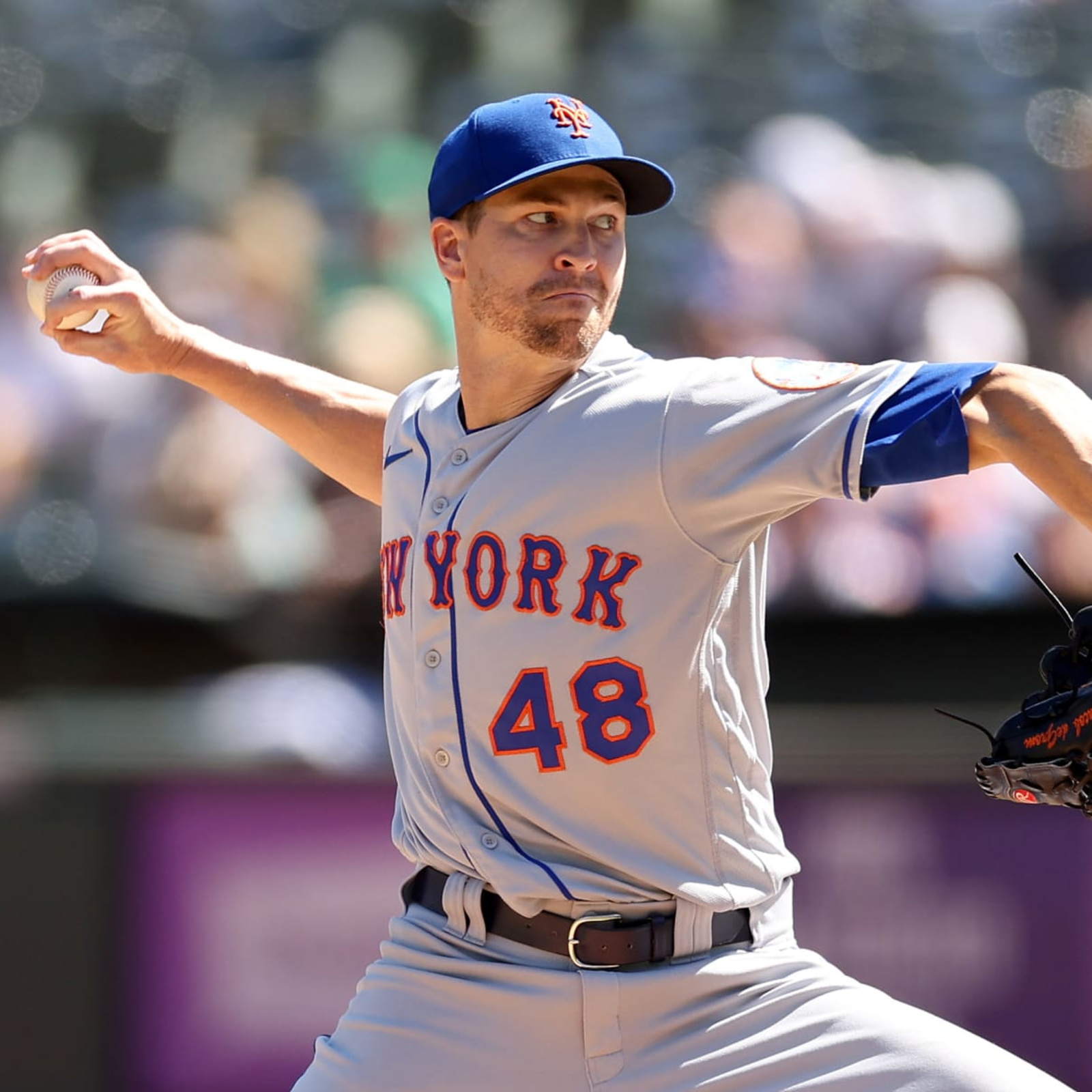 November mane: Postseason will be end of Jacob deGrom's long locks - ABC7  Los Angeles