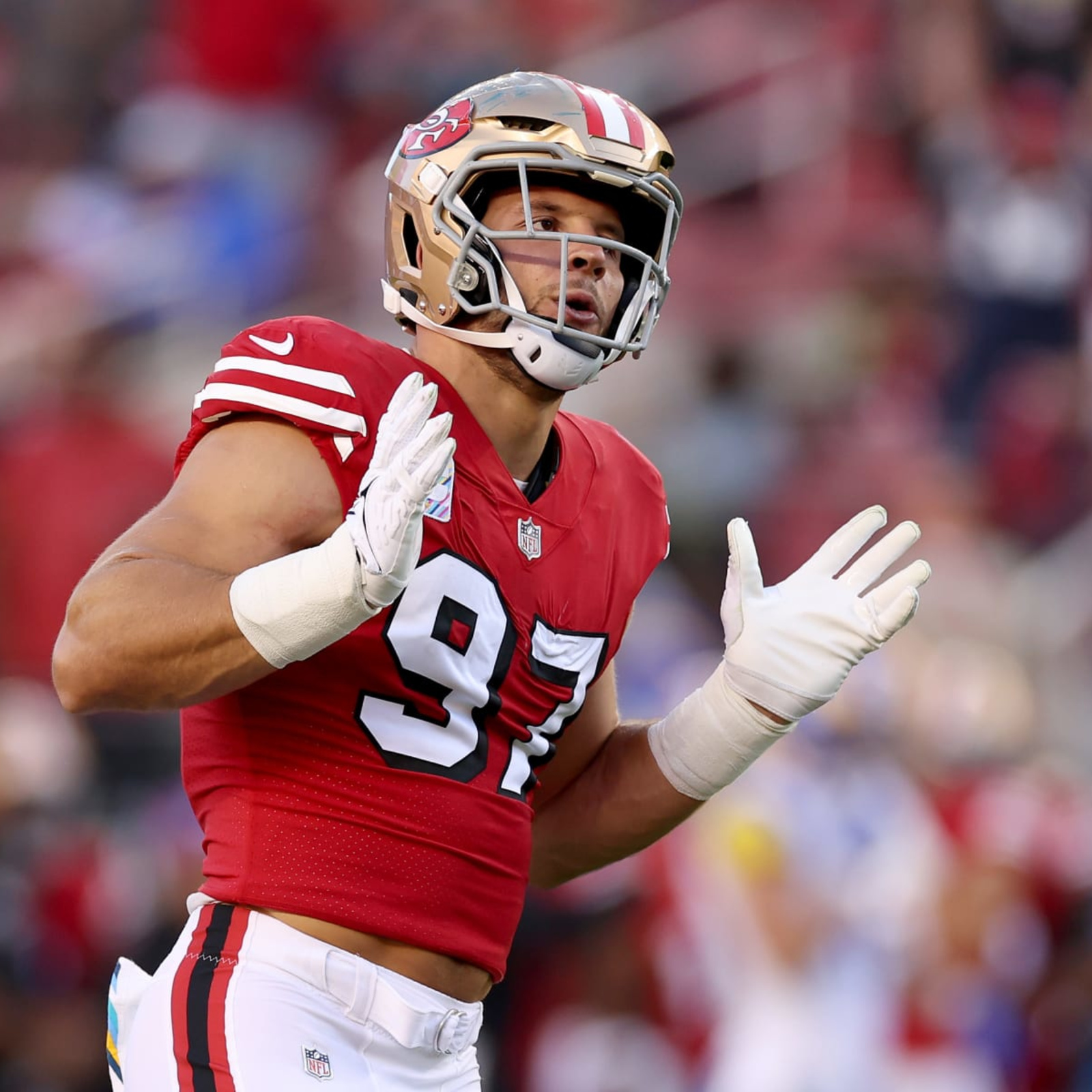 49ers Rush to Finish Nick Bosa Contract, Blast Trade Rumors