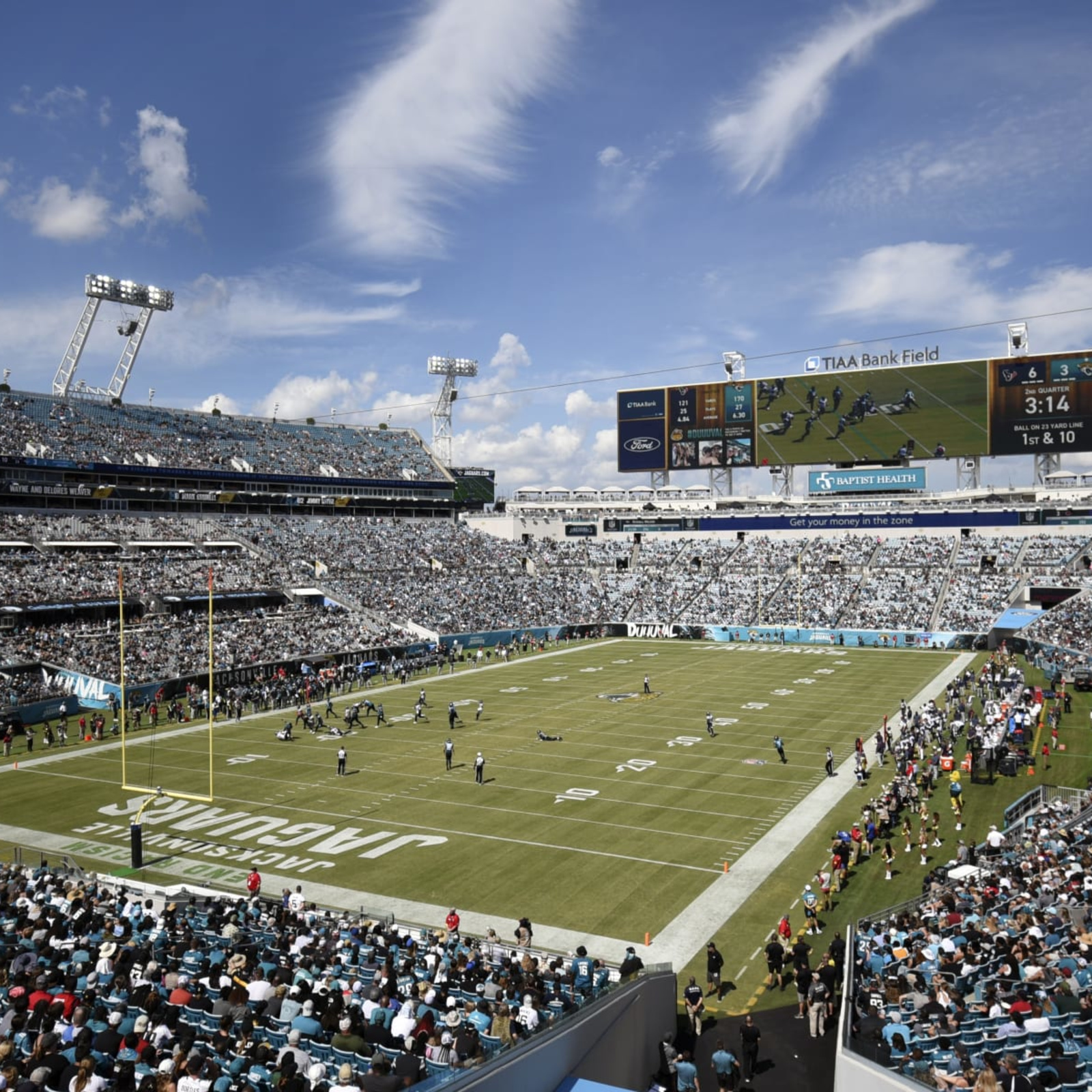 Jacksonville Jaguars Stadium Sign TIAA Bank Field Sport -   UK