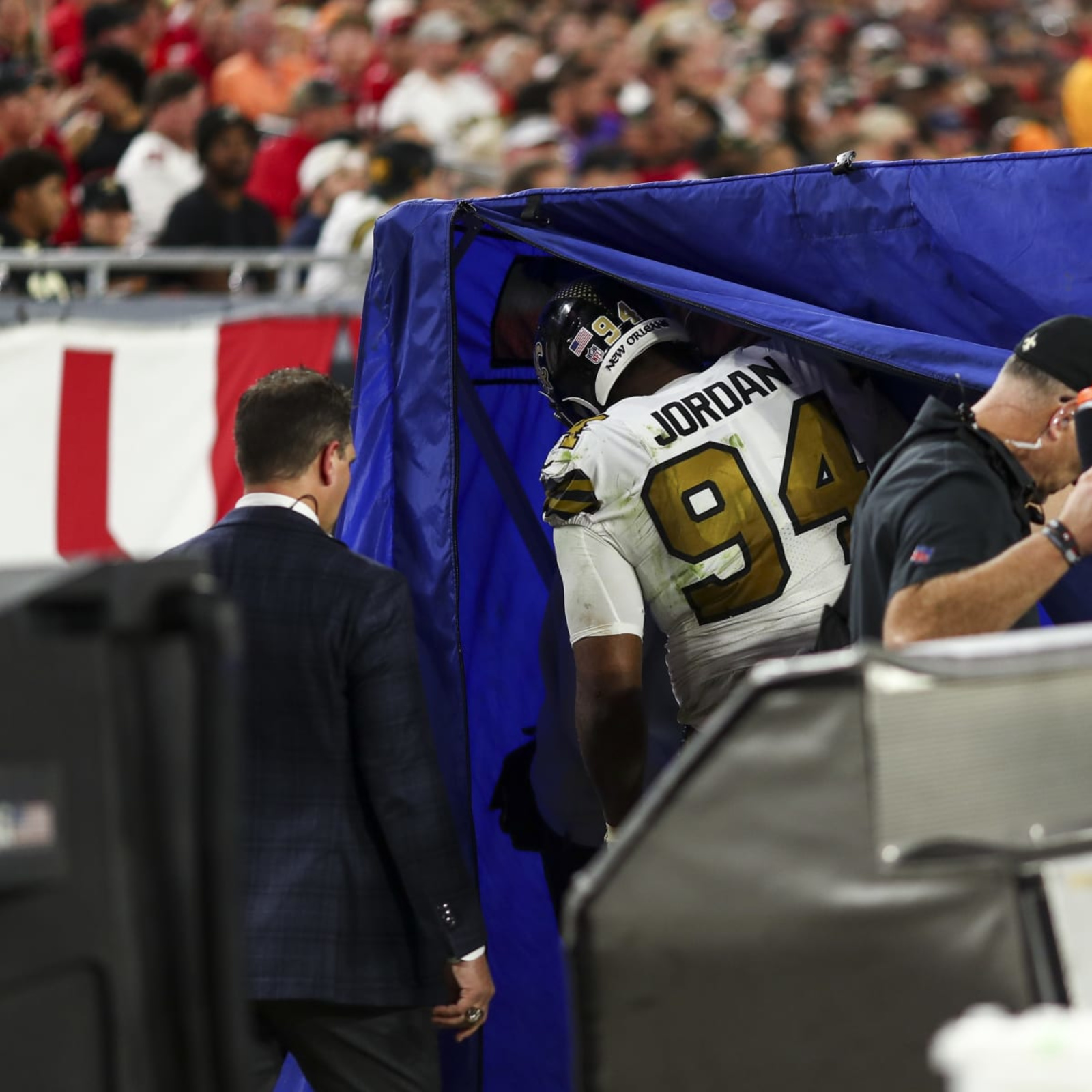 Cameron Jordan jokes that he's trying to find the next Saints QB