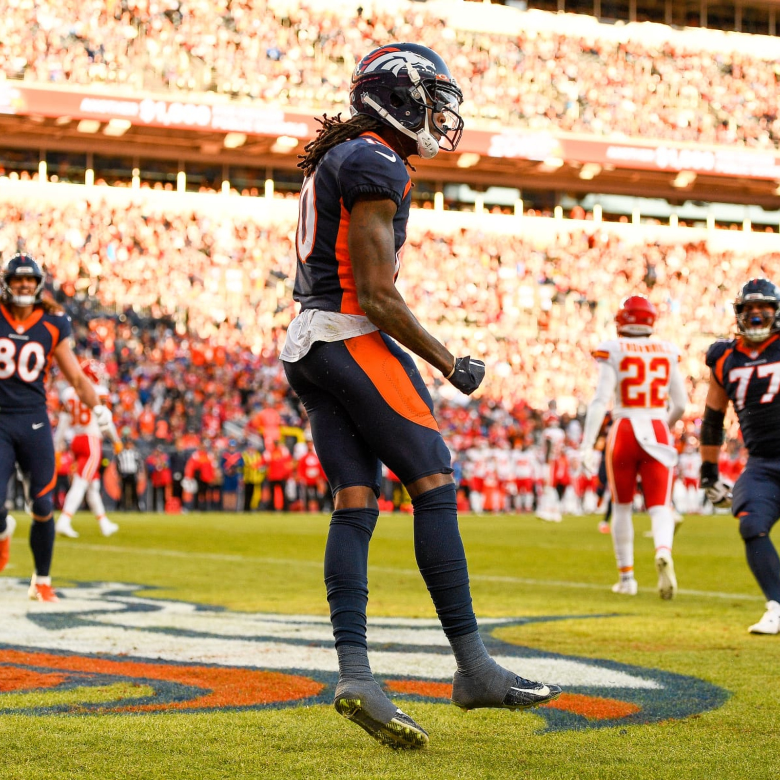 Jerry Jeudy catches 3 touchdown passes in Broncos 34-28 loss to Chiefs -  CBS Colorado