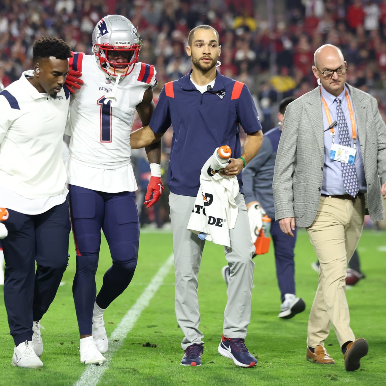 Patriots wide receiver DeVante Parker has changed his jersey