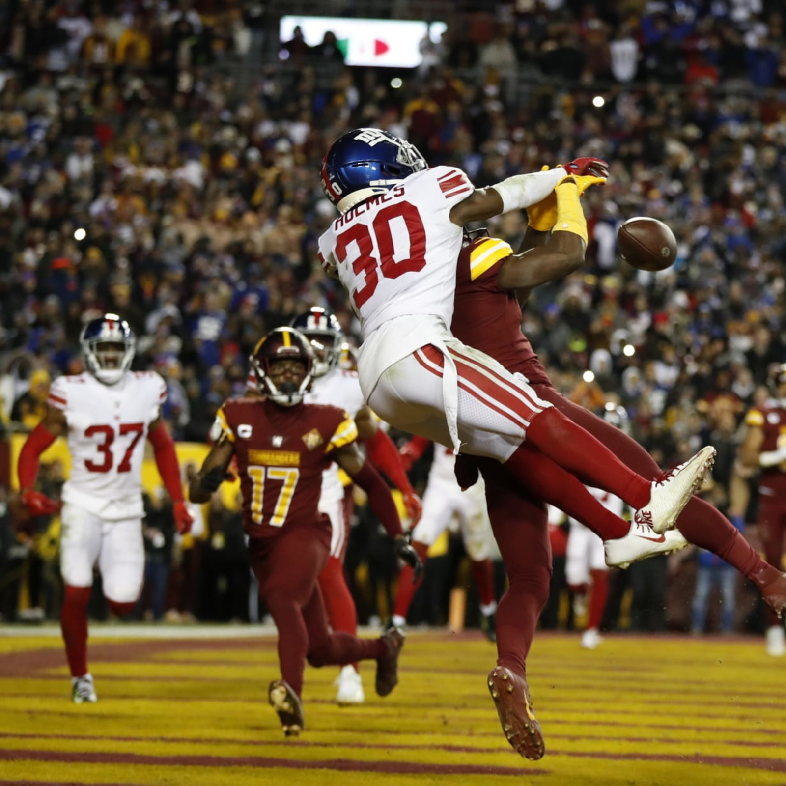 NFL admits missed crucial pass interference call in Giants-Commanders