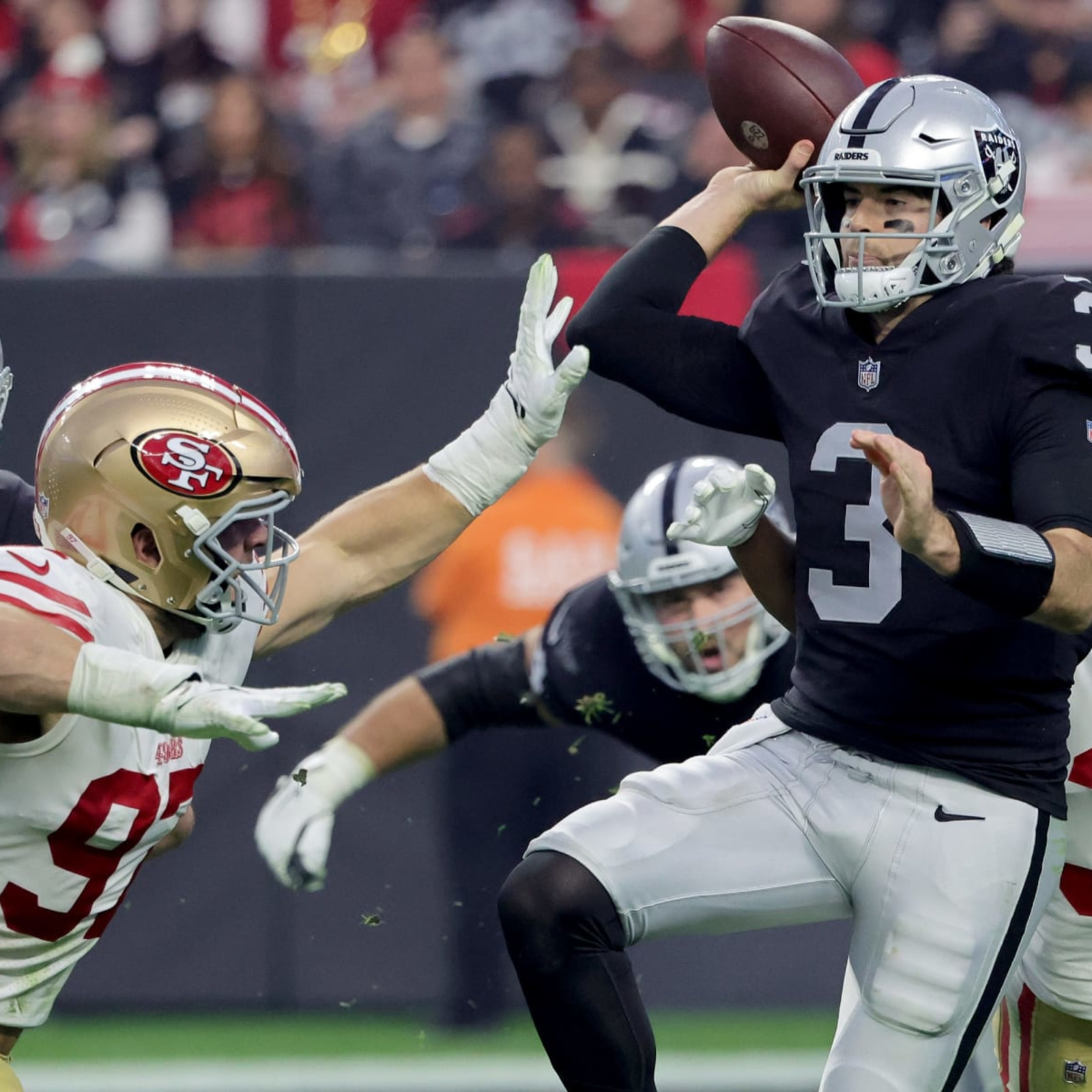 Raiders' Jarrett Stidham Wows Twitter After Derek Carr Benching in OT Loss  vs. 49ers, News, Scores, Highlights, Stats, and Rumors