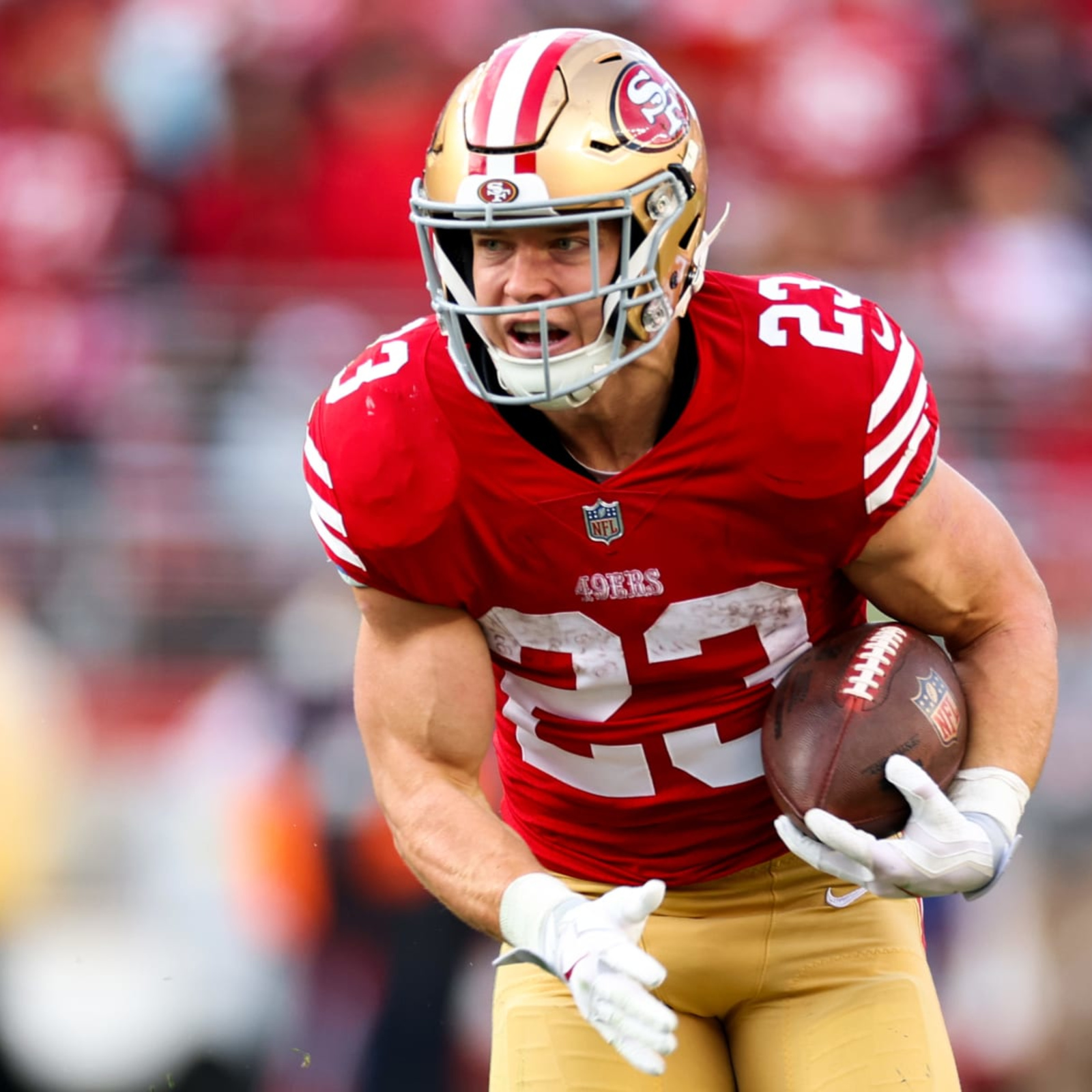 George Kittle reacts to monster 49ers trade for Christian McCaffrey