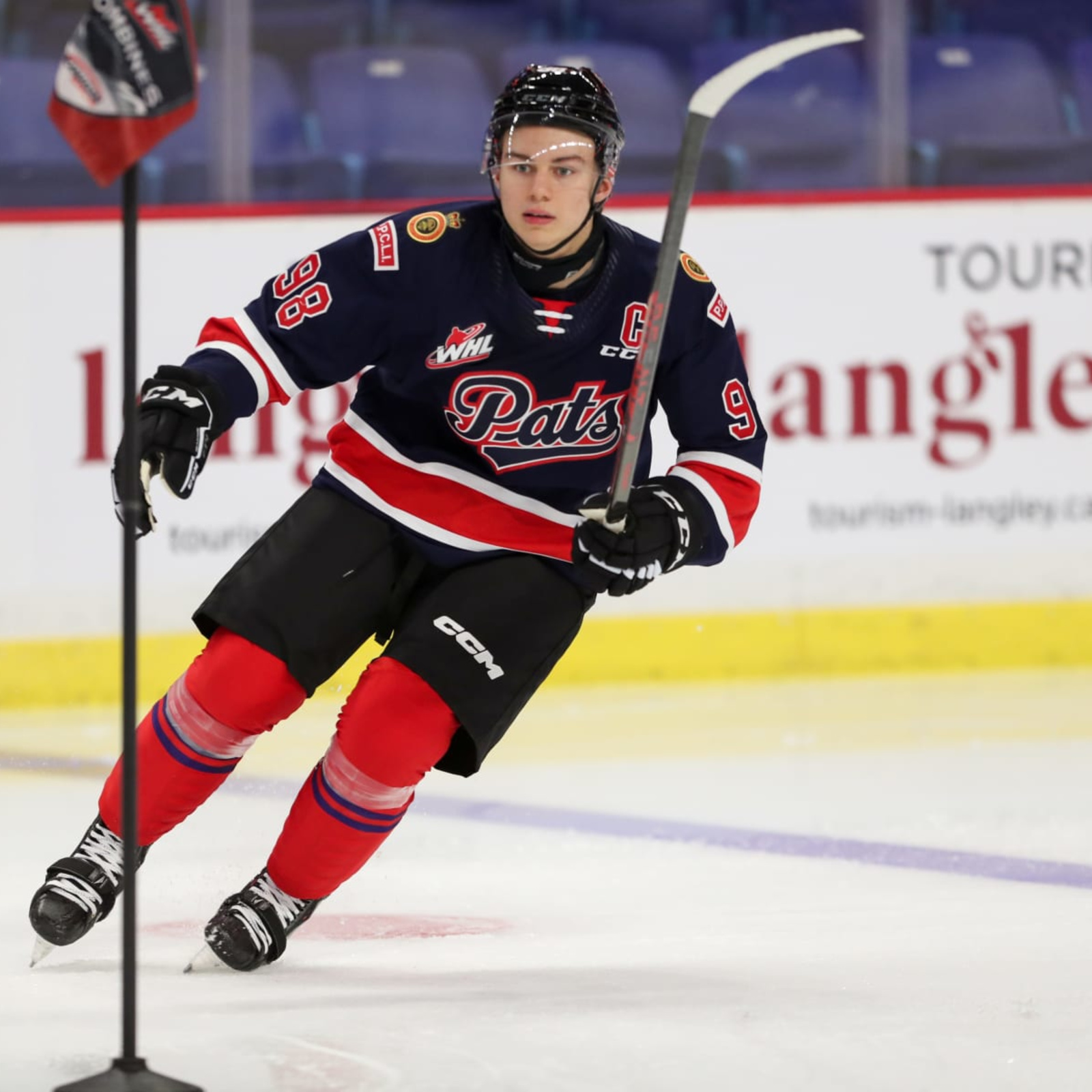 Connor Bedard Signed Regina Pats Alt Red CCM Jersey