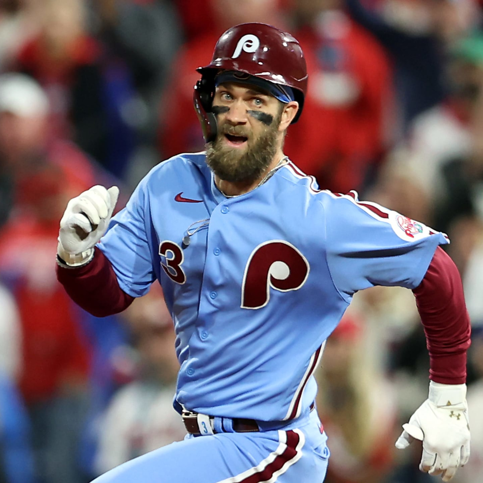 The Athletic MLB on X: Phillies first baseman Rhys Hoskins was