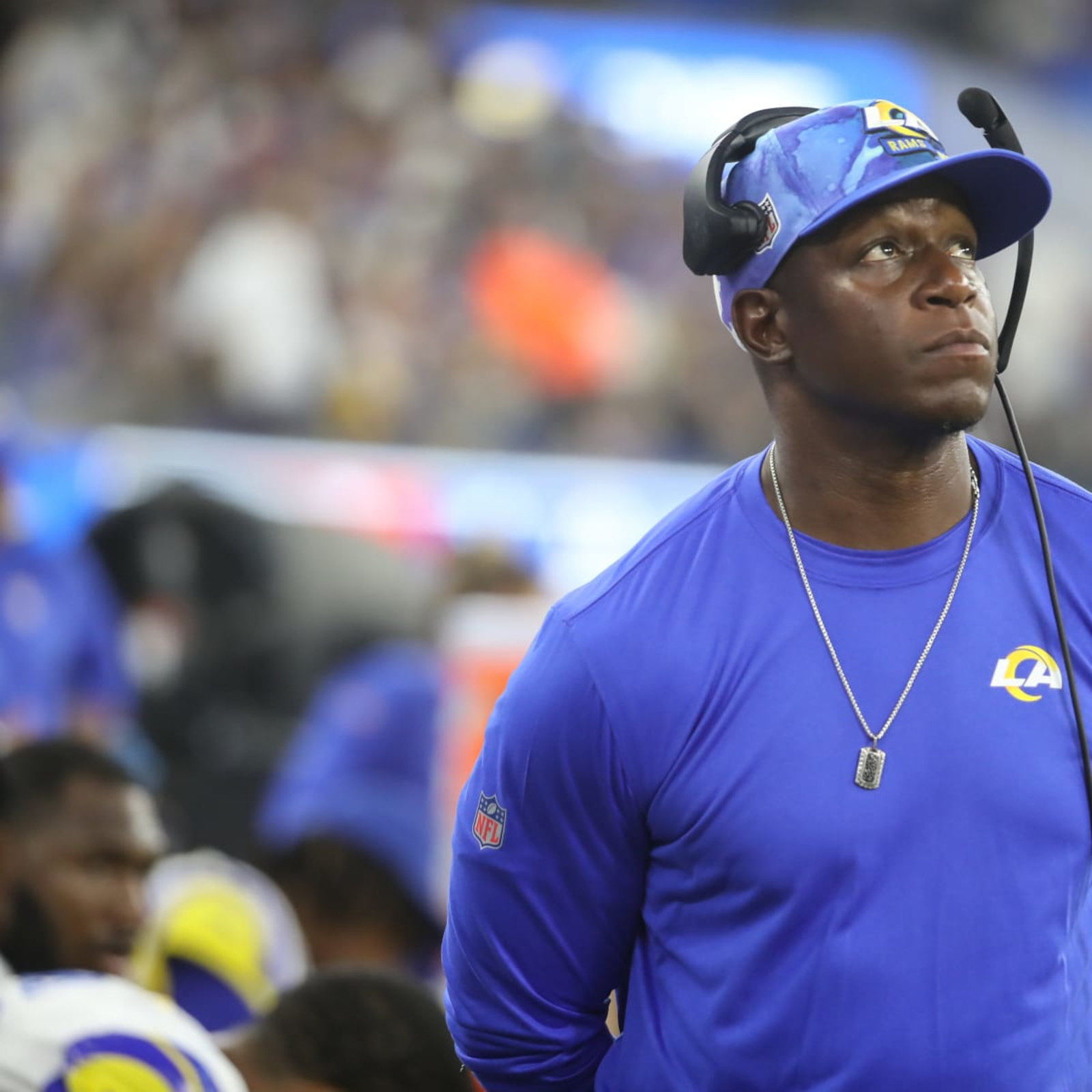 Defensive coordinator Raheem Morris talks energy of Rams' young