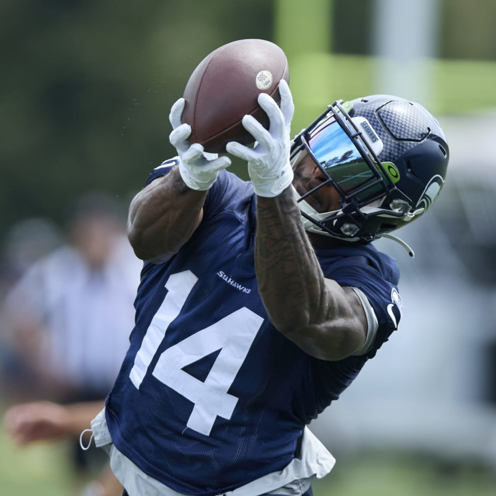 Seahawks' DK Metcalf Says Viral Video of Leaping Catch 'Was Real