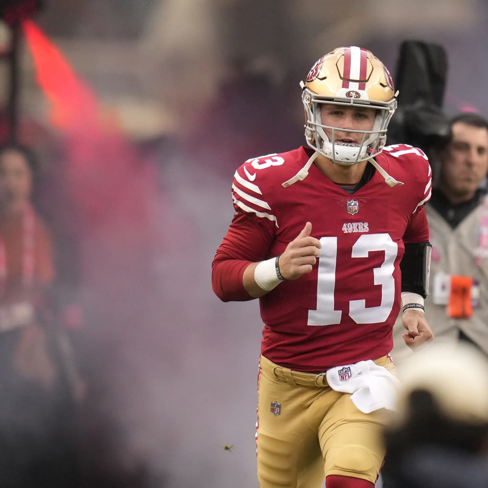 49ers QB Brock Purdy proposes to girlfriend Jenna Brandt