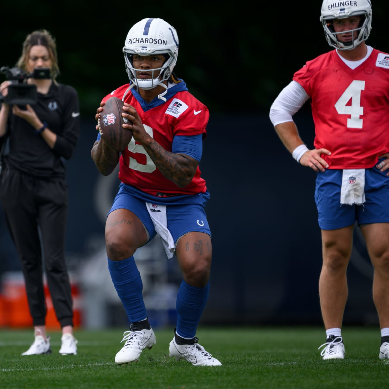 Colts rookie QB Anthony Richardson throws bad INT on his first preseason  possession