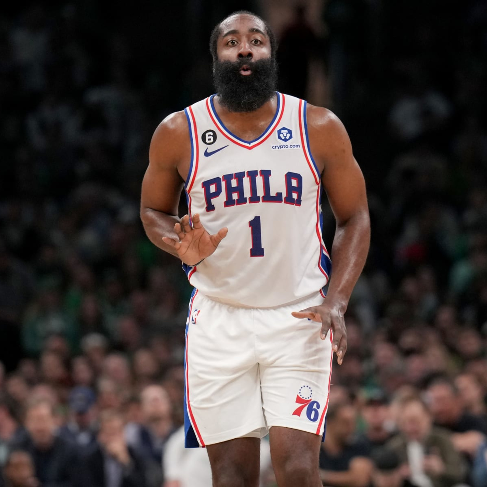 2023/24 76ers HARDEN #1 White NBA Jerseys