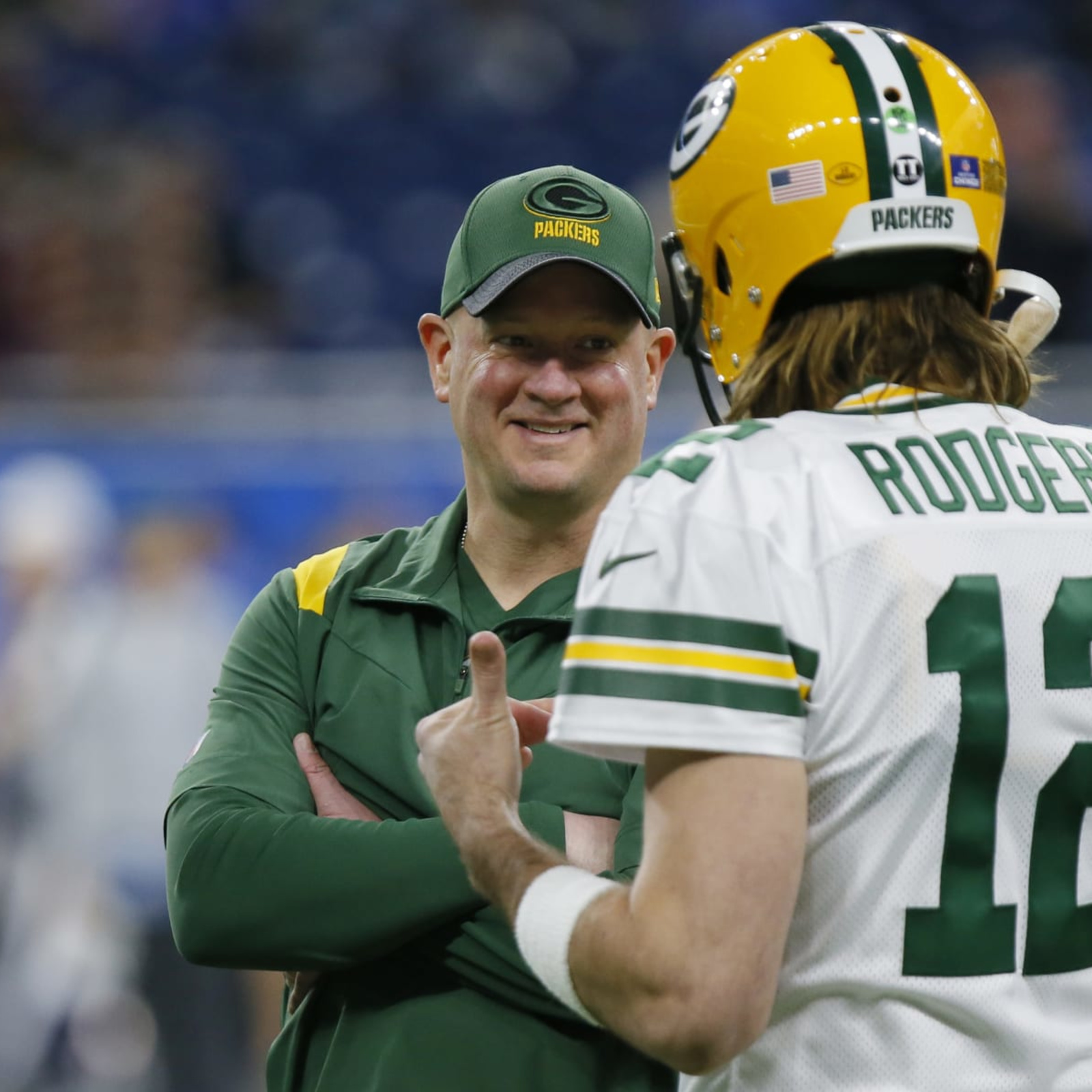 Packers HC comments on injury to Jets' Aaron Rodgers