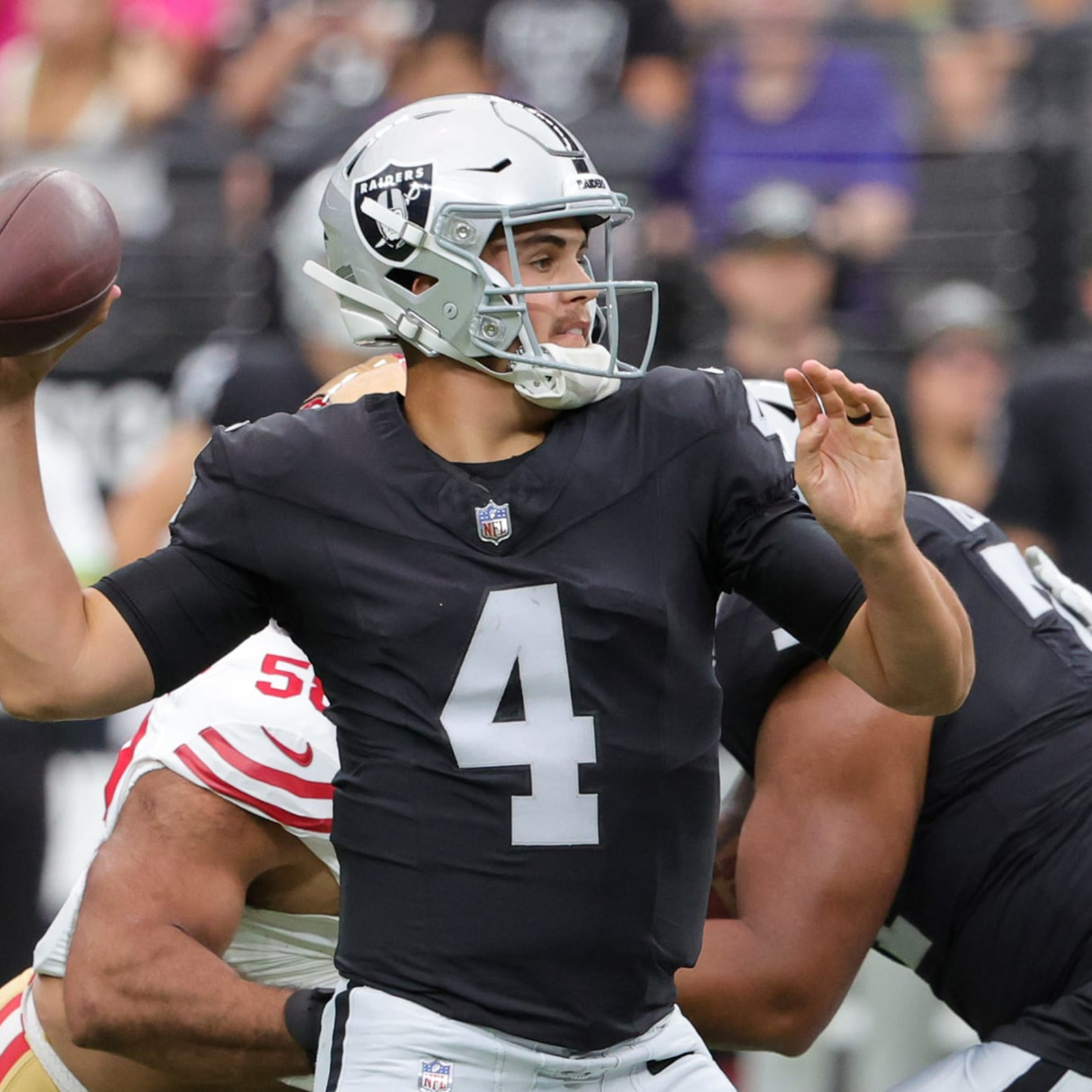 Raiders QB Aidan O'Connell Takes Derek Carr's Old Number