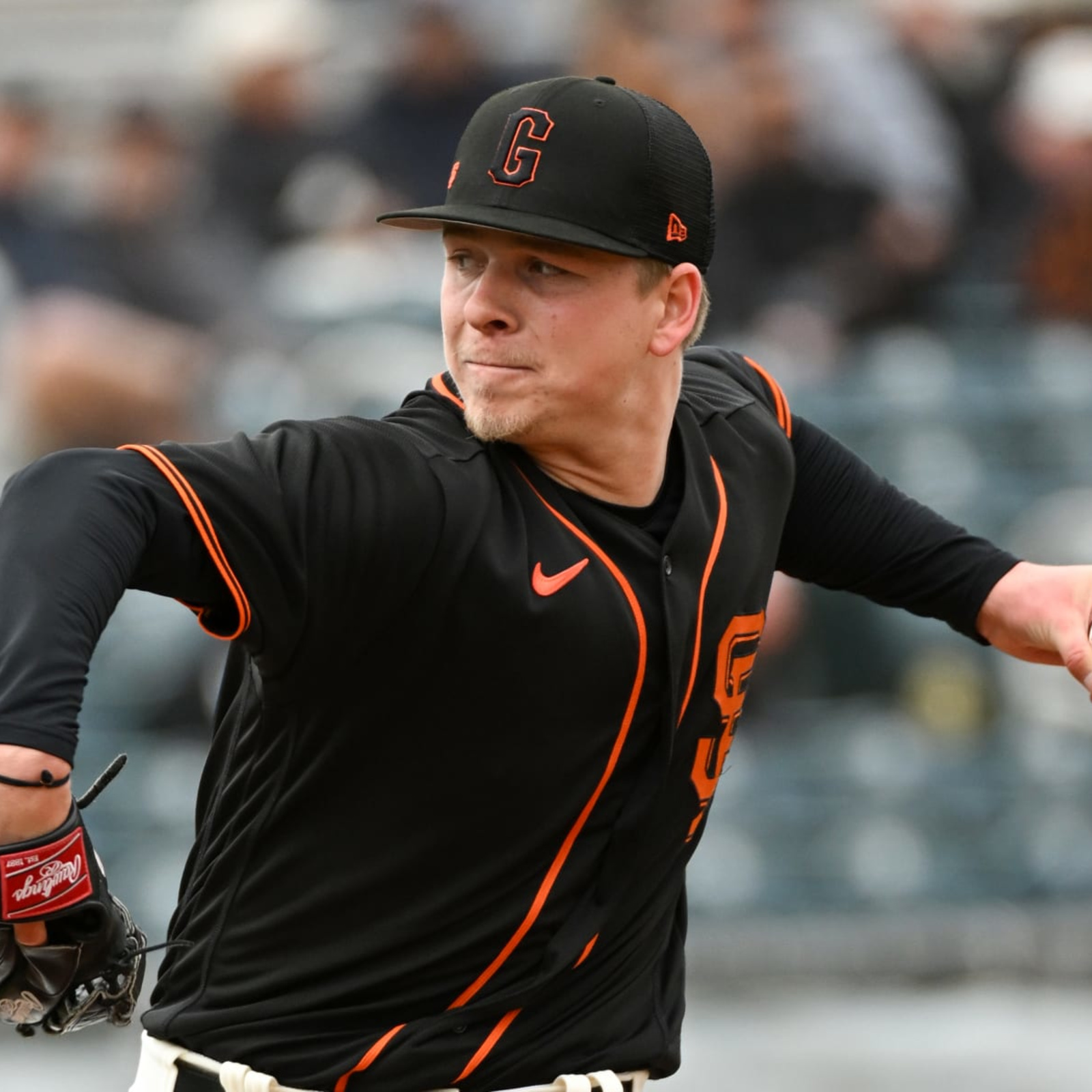 Ross Stripling of the San Francisco Giants pitches during the News Photo  - Getty Images