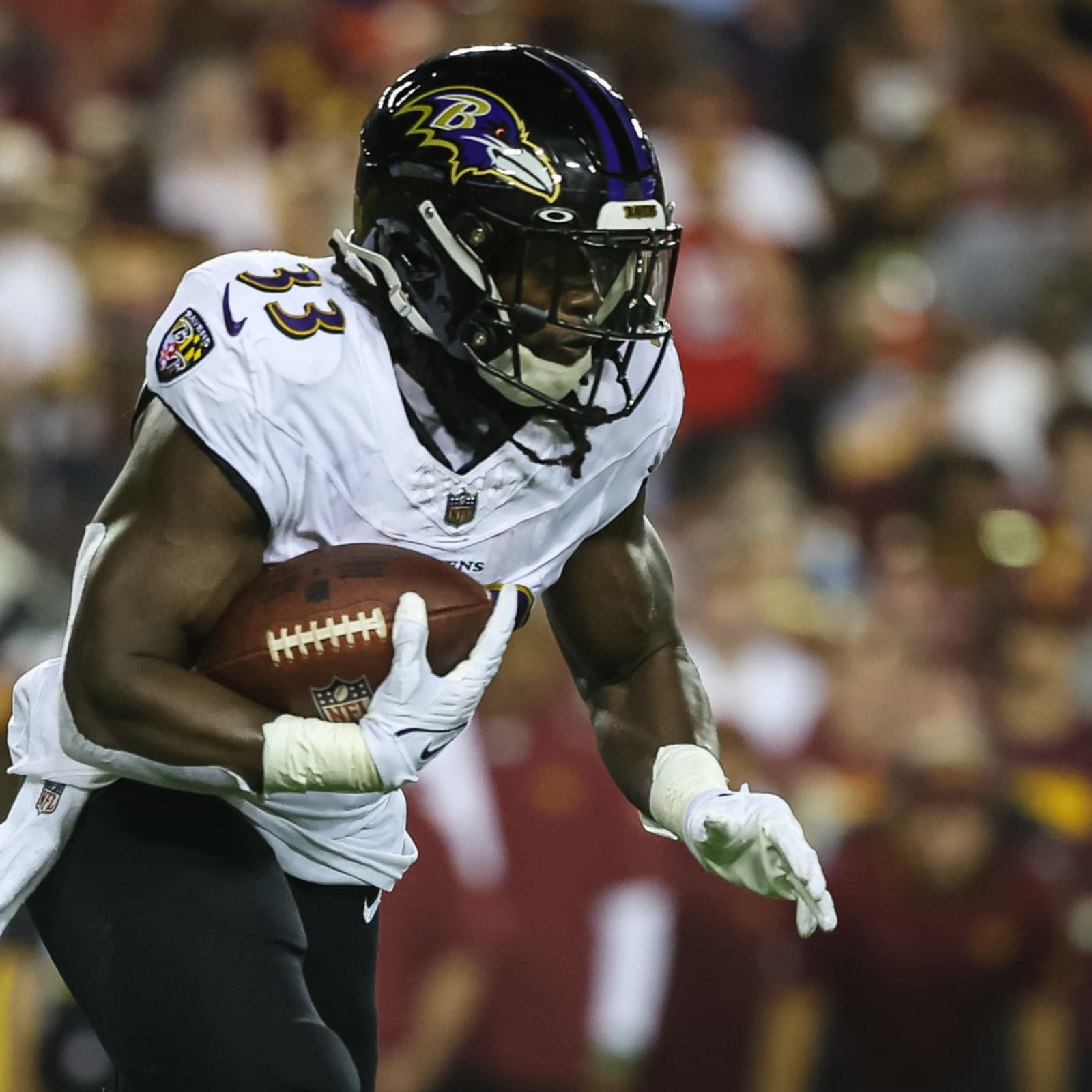 BALTIMORE, MD - OCTOBER 02: Baltimore Ravens running back J.K.