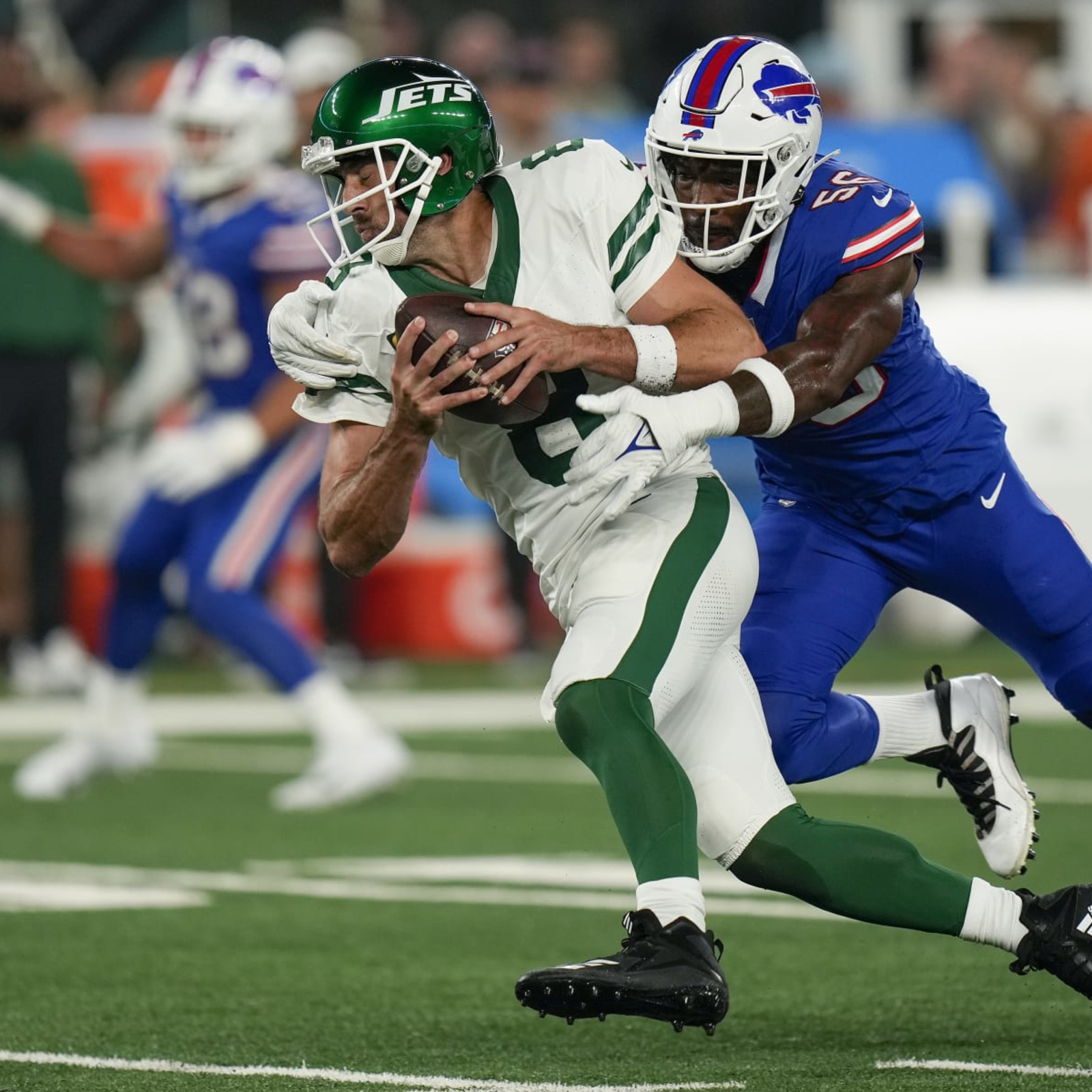 Bills vs. Jets highlights: Jets win in OT despite Aaron Rodgers' injury