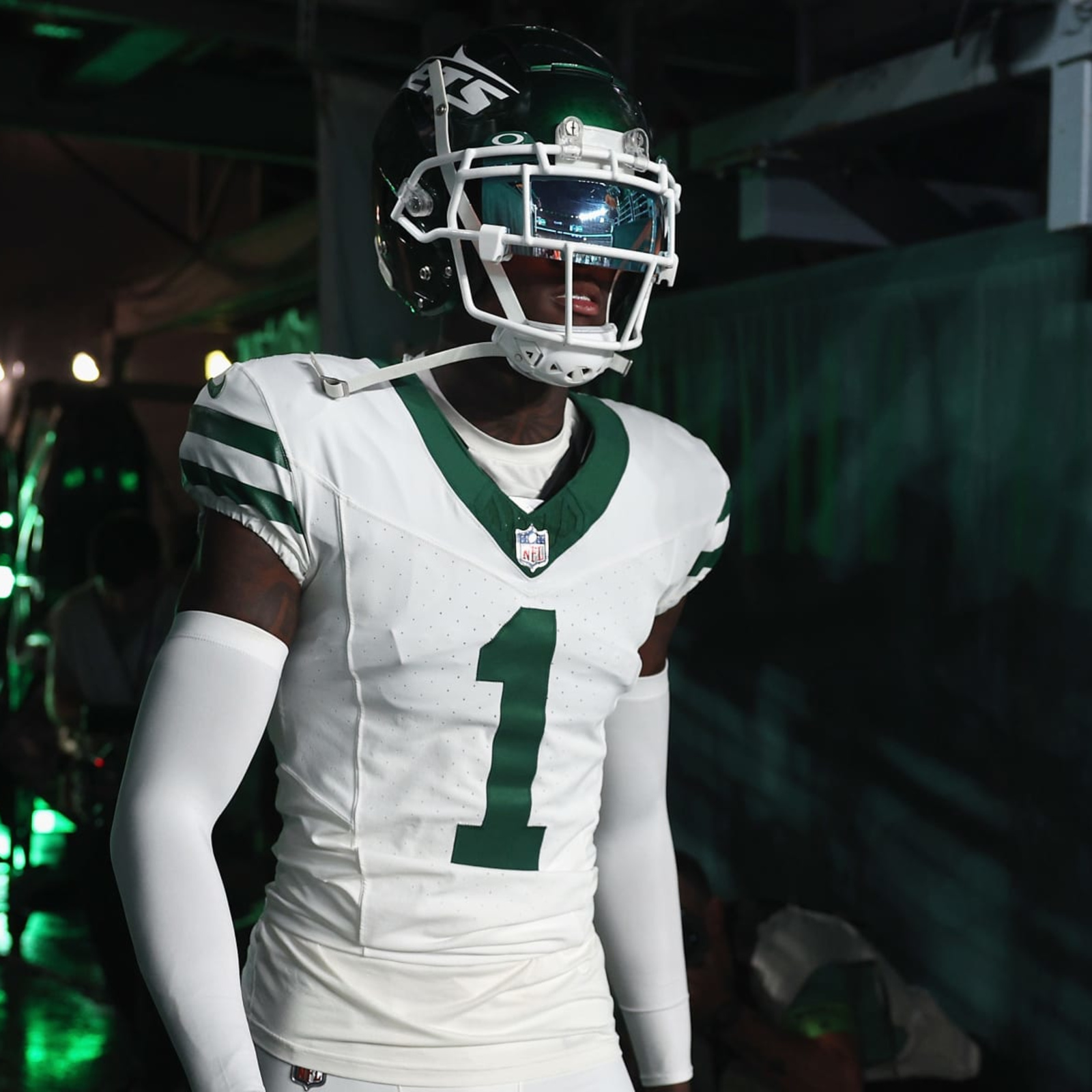 FILE - New York Jets cornerback Sauce Gardner celebrates a stop against the  Seattle Seahawks during the first half of an NFL football game Jan. 1, 2023,  in Seattle. Gardner, Detroit Lions