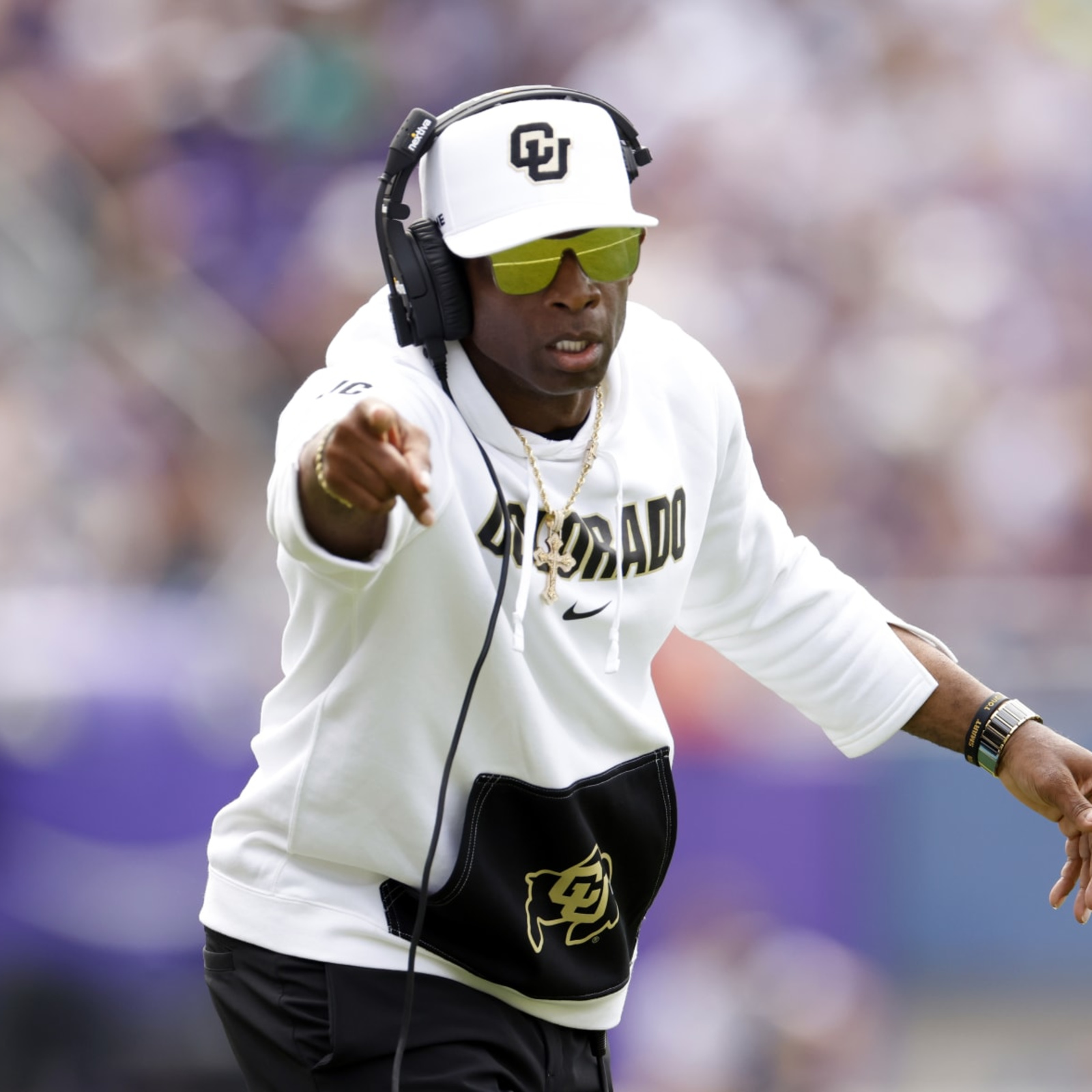 Joe Pompliano on X: Deion Sanders recently launched a line of custom  sunglasses with Blenders Eyewear. So when the Colorado St. head coach  commented on him wearing them during interviews, Sanders took