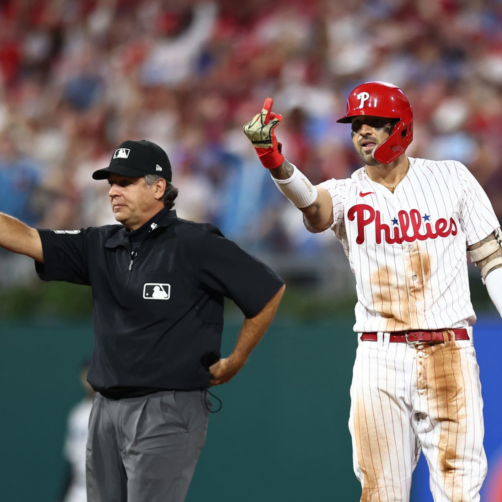 It's Red October. We're coming.” Nick Castellanos said the Phillies are  locked in. He says he held up his ring finger to show he wants a…