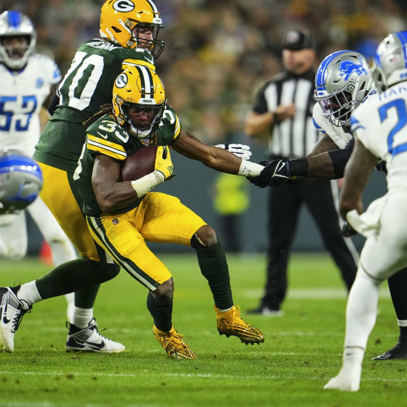 Aaron Jones injury update: Packers RB limited at practice - DraftKings  Network