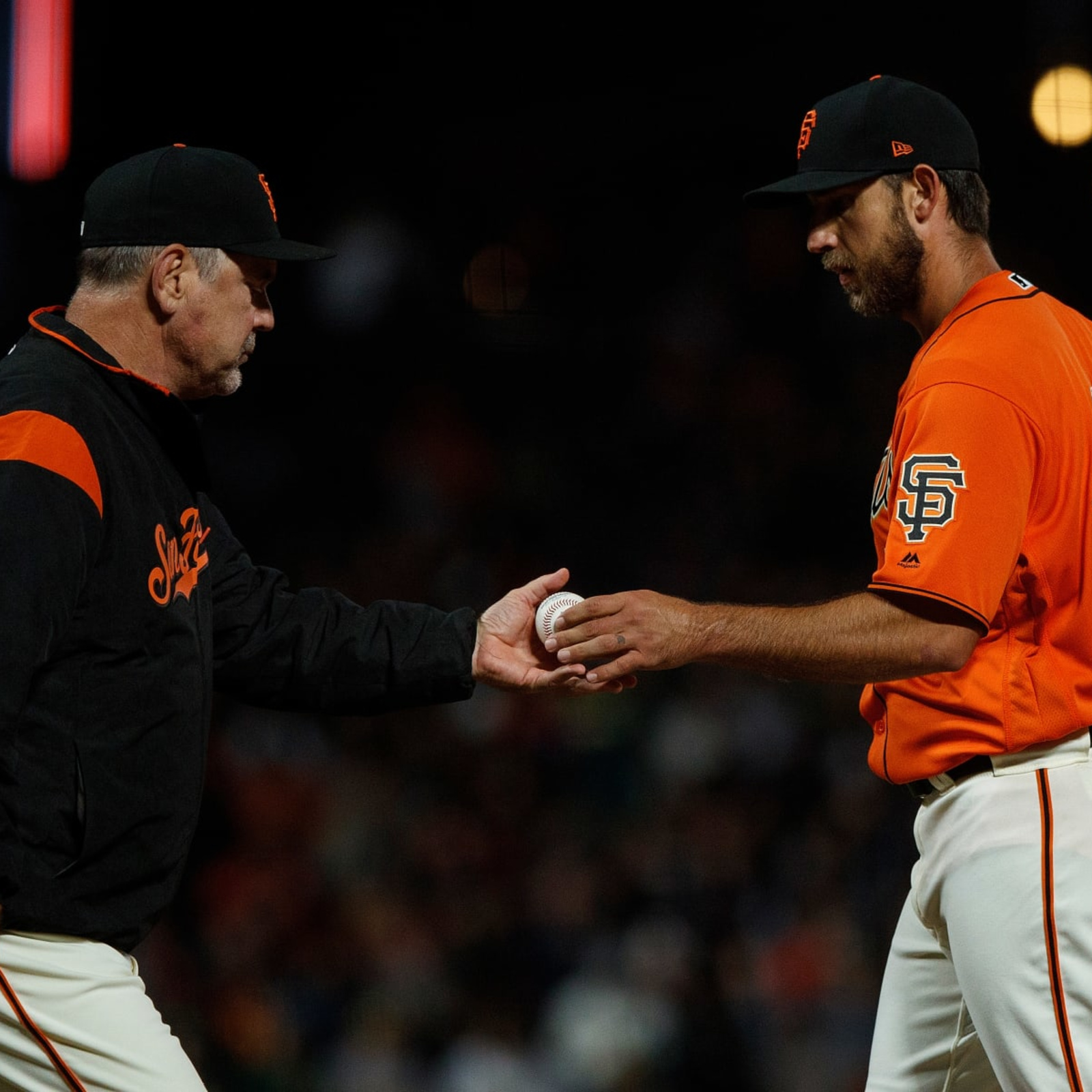 He's all we've ever known': Madison Bumgarner and Bruce Bochy near