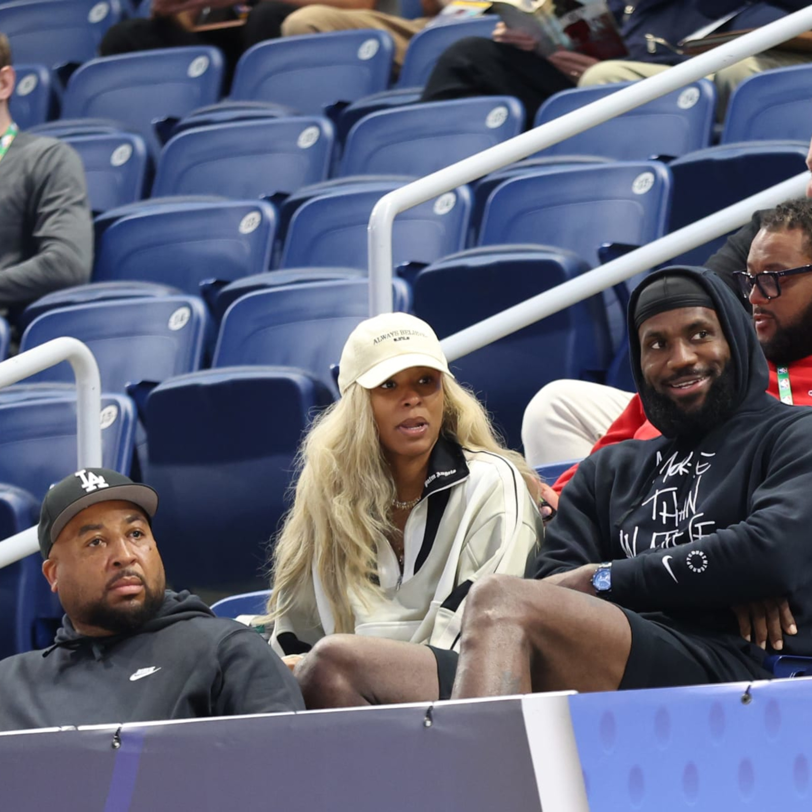 Photo: LeBron James Attends Bronny's 2nd NBA Draft Combine Scrimmage with  Lakers GM | News, Scores, Highlights, Stats, and Rumors | Bleacher Report