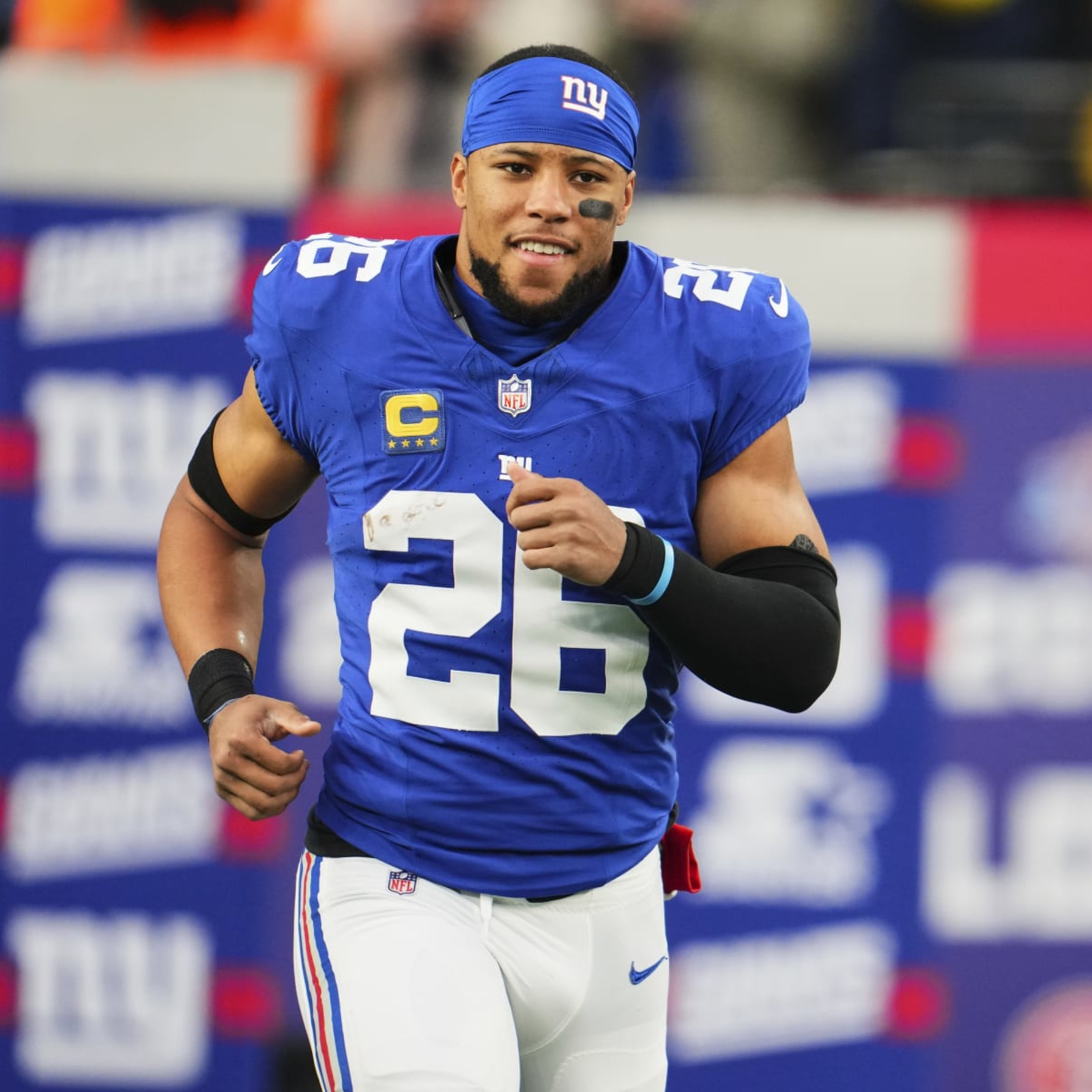 Saquon Barkley limited in Giants padded practice Wednesday