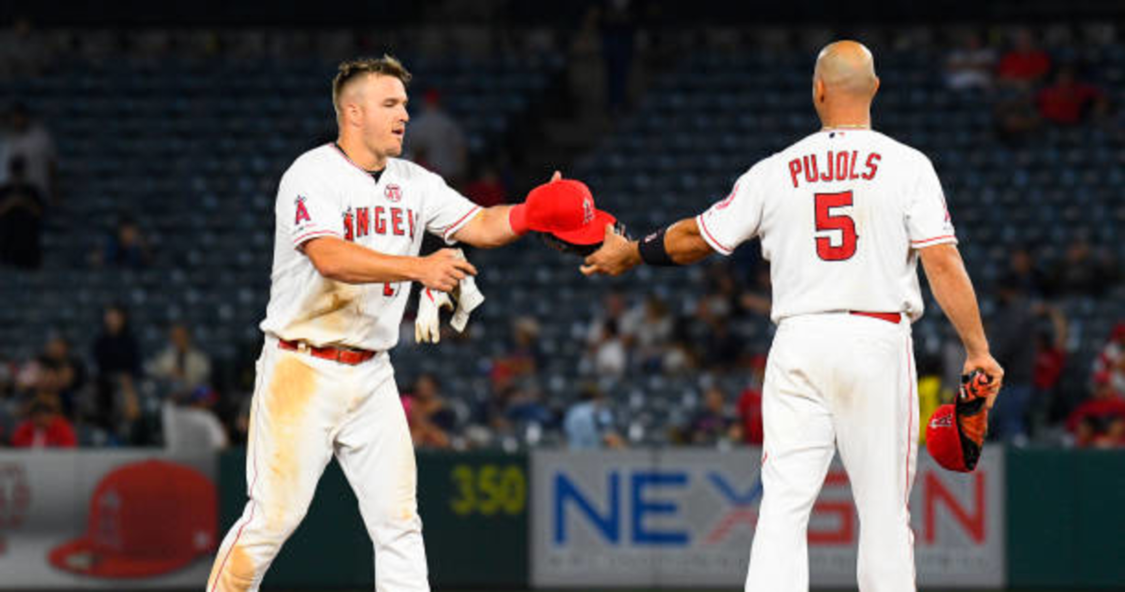 Mike Trout says he 'broke down' over Albert Pujols' departure from Angels