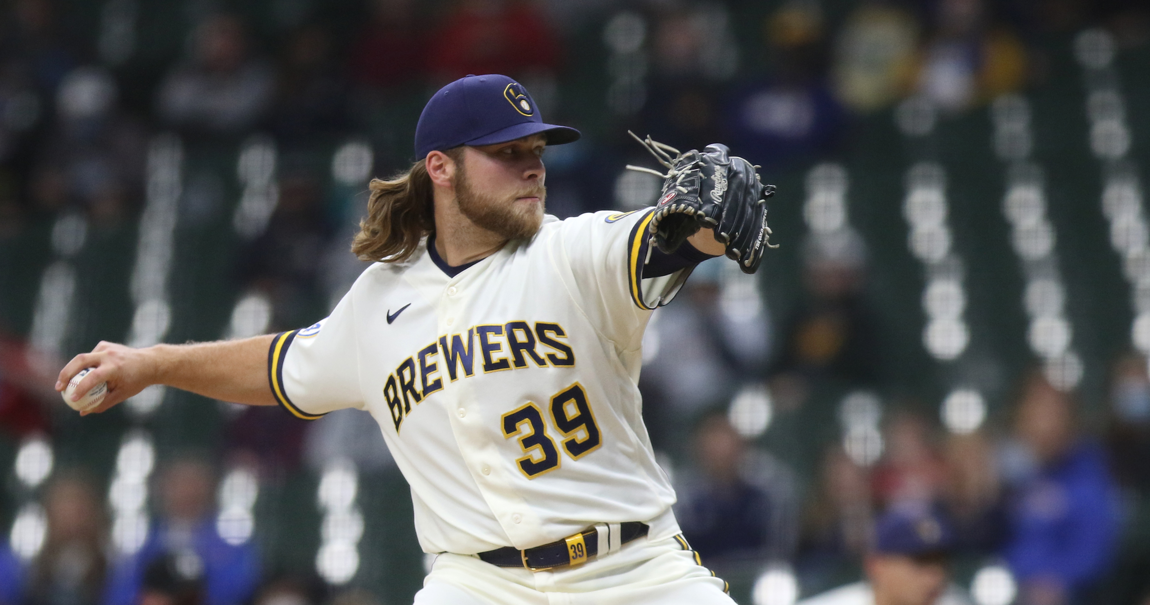 Brewers' Corbin Burnes sets multiple MLB strikeout records before issuing  first walk of season