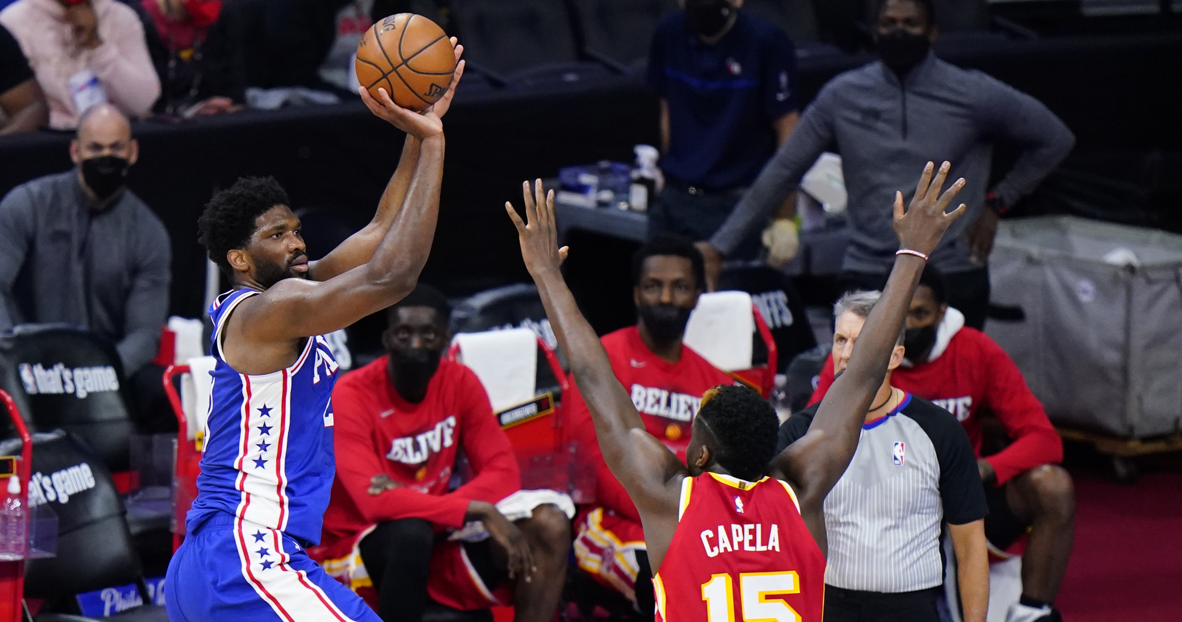 Joel Embiid, 76ers Even Series Against Trae Young, Hawks After 118102
