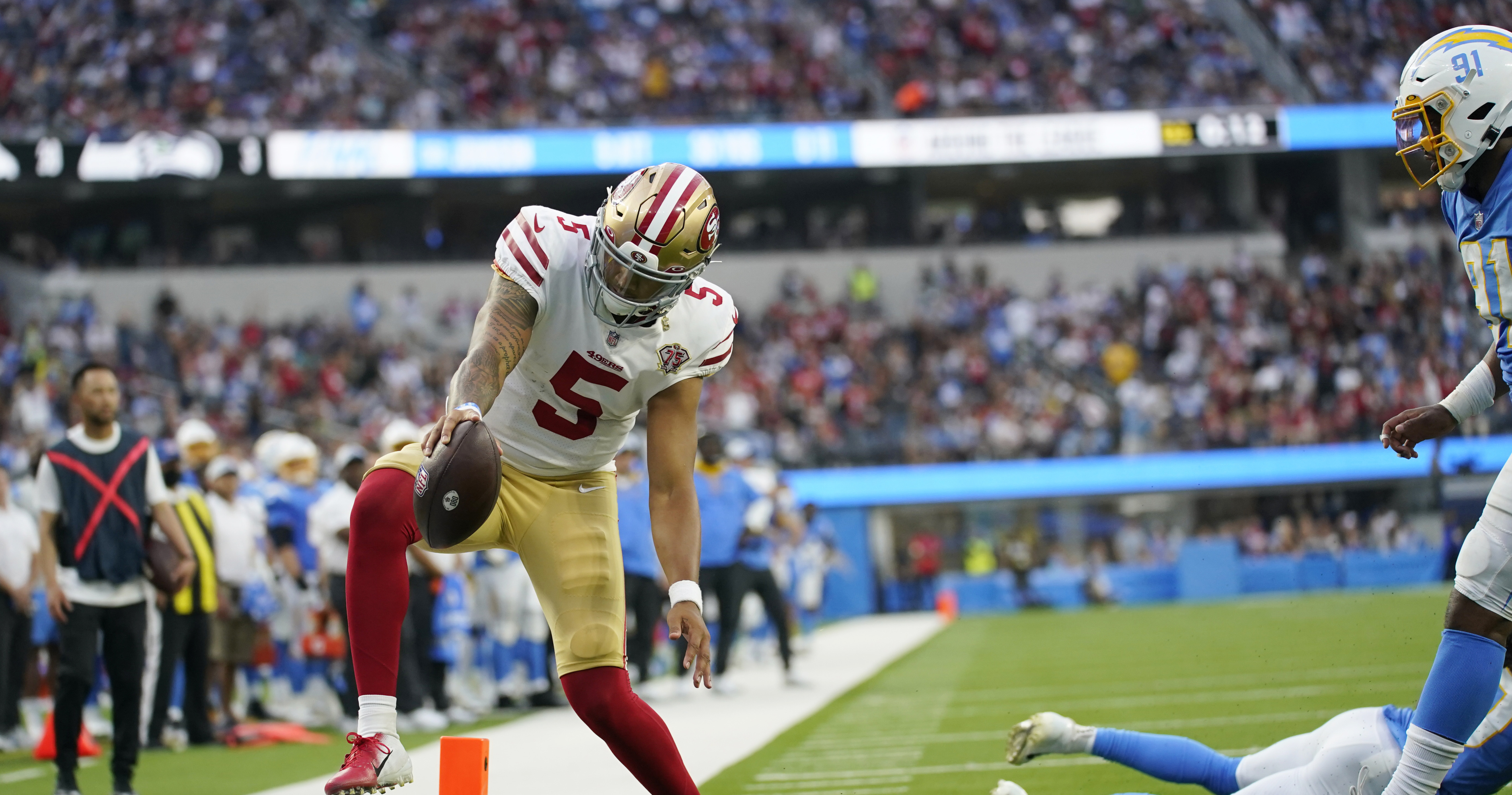 49ers vs. Chargers: Trey Lance throws two touchdowns in a 15-10 win - Niners  Nation