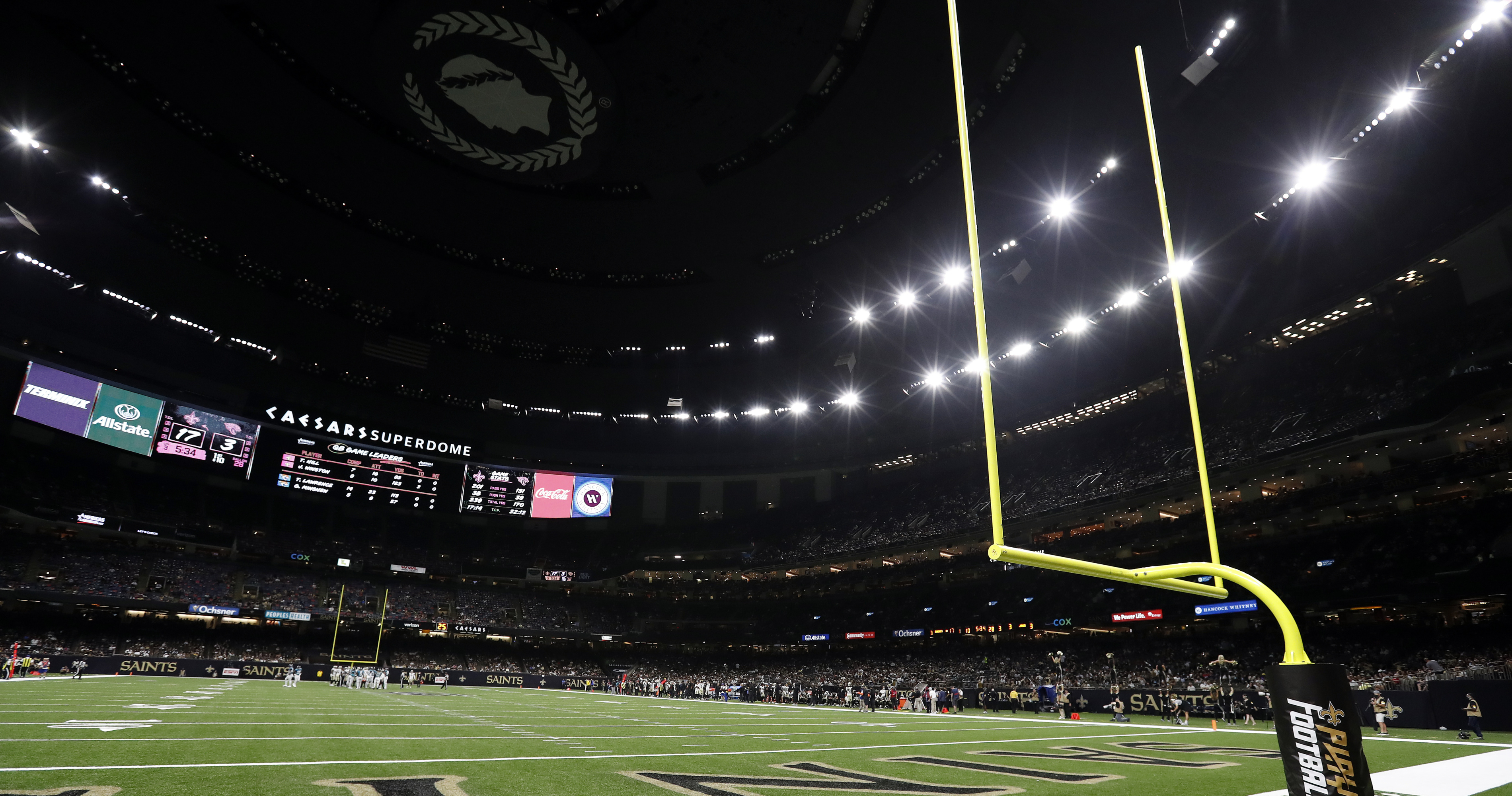 Free agent WR Odell Beckham Jr. is in the Superdome for Saints